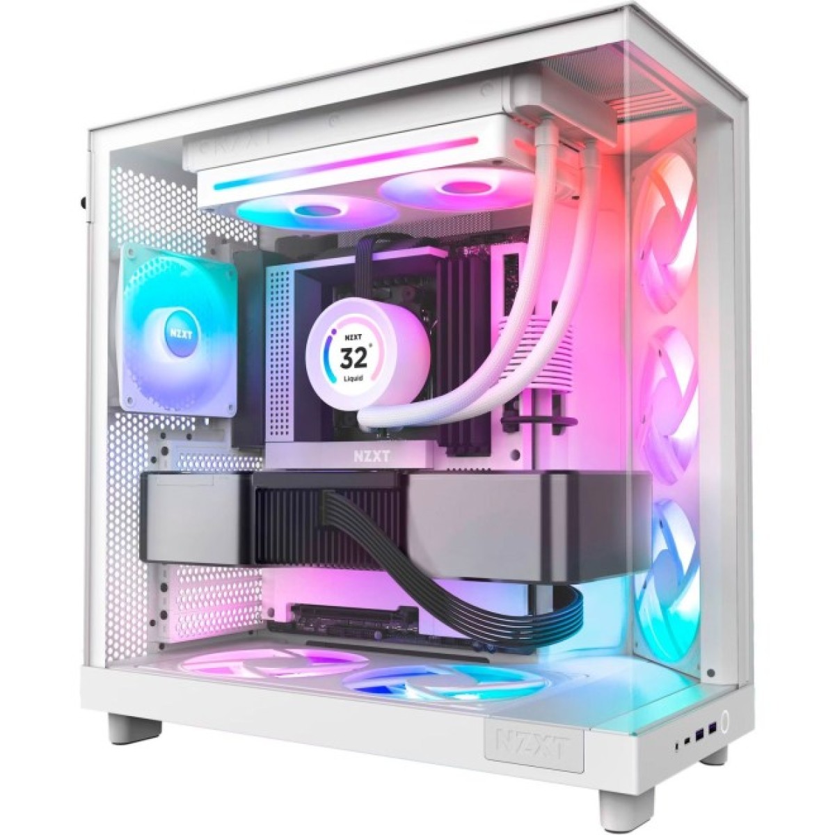 Кулер для корпуса NZXT F240 RGB Core Fan (Single Frame) - White (RF-U24HF-W1) 98_98.jpg - фото 2