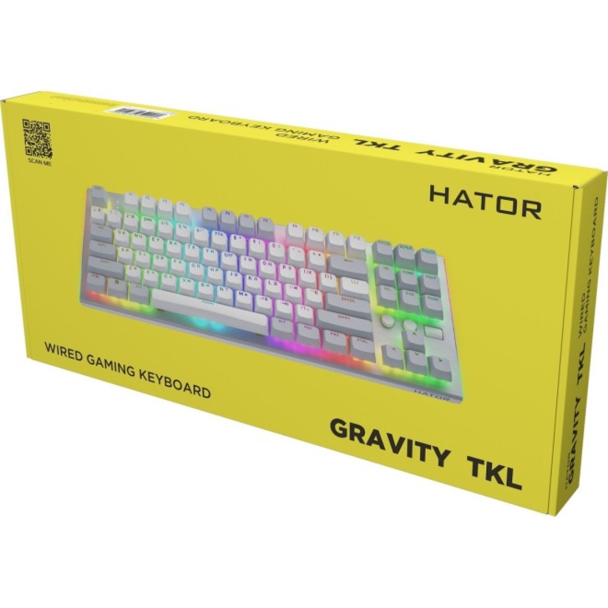 Клавіатура Hator Gravity TKL Orange USB White (HTK561UA) 98_98.jpg - фото 9