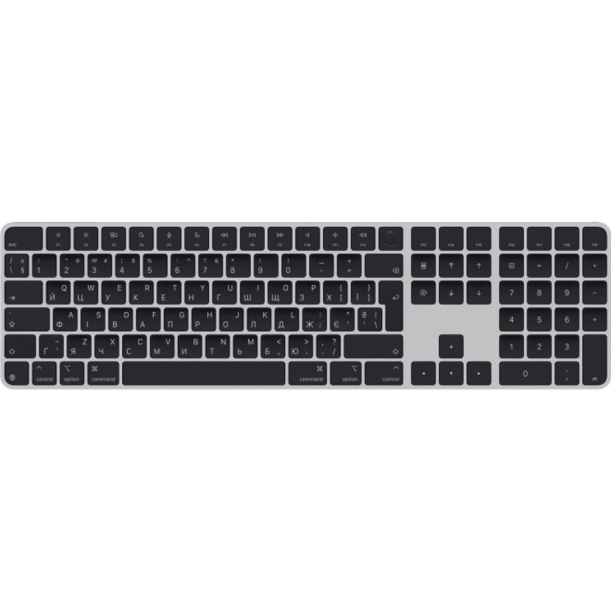 Клавіатура Apple Magic Keyboard with Touch ID Bluetooth/USB UA Black (MXK83UA/A) 98_98.jpg - фото 1