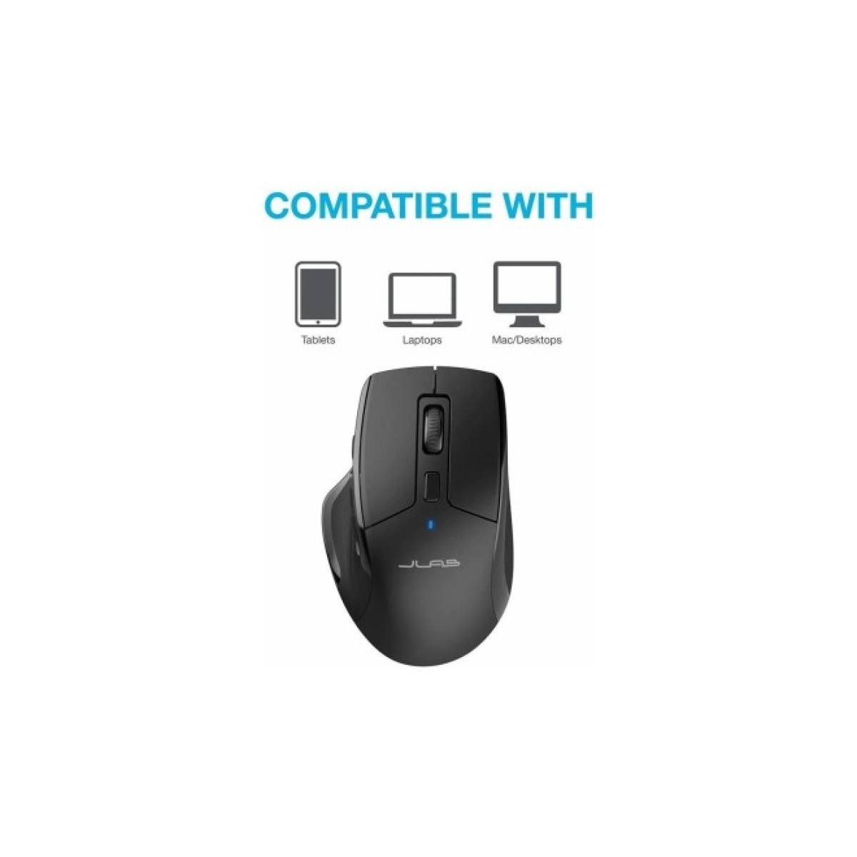 Мишка Jlab JBuds Mouse Wireless/Bluetooth Black (IEUMJBMOUSERBLK124) 98_98.jpg - фото 3