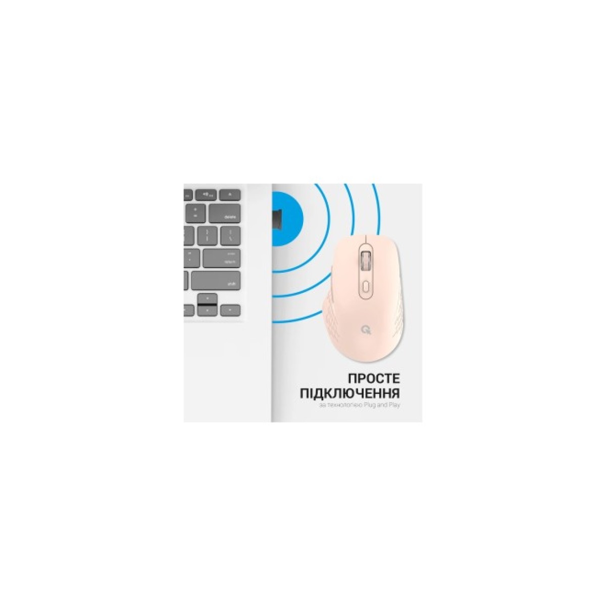 Мишка OfficePro M230P Silent Click Wireless/Bluetooth Pink (M230P) 98_98.jpg - фото 7