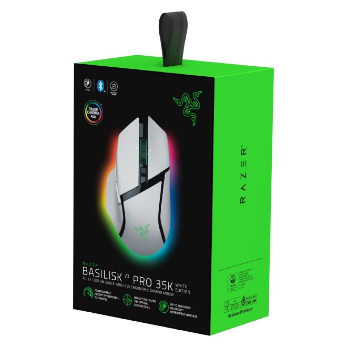 Мишка Razer Basilisk V3 Pro 35K Wireless/Bluetooth White (RZ01-05240200-R3G1) 98_98.jpg - фото 6