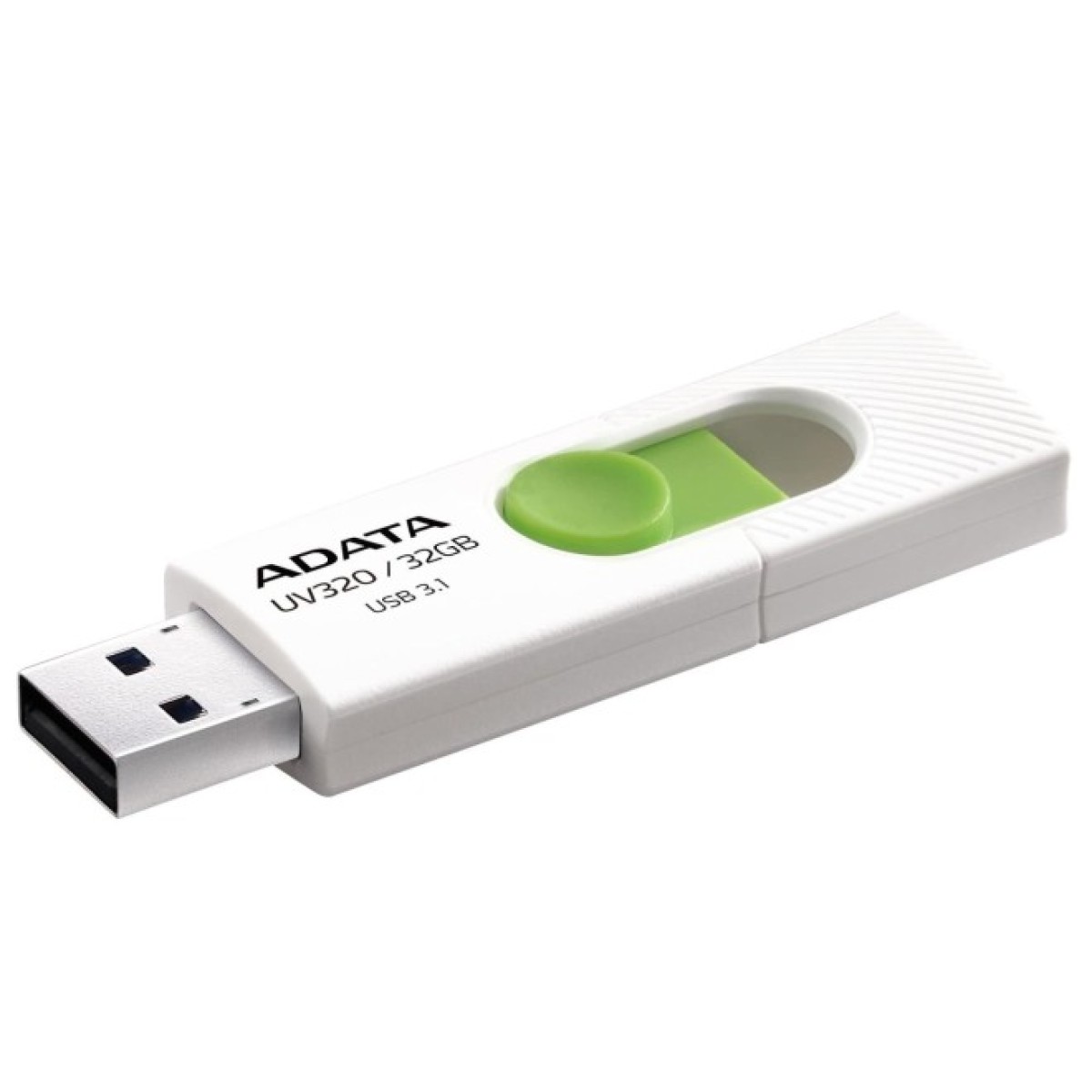 USB флеш накопитель ADATA 32GB UV320 White/Green USB 3.1 (AUV320-32G-RWHGN) 98_98.jpg - фото 2