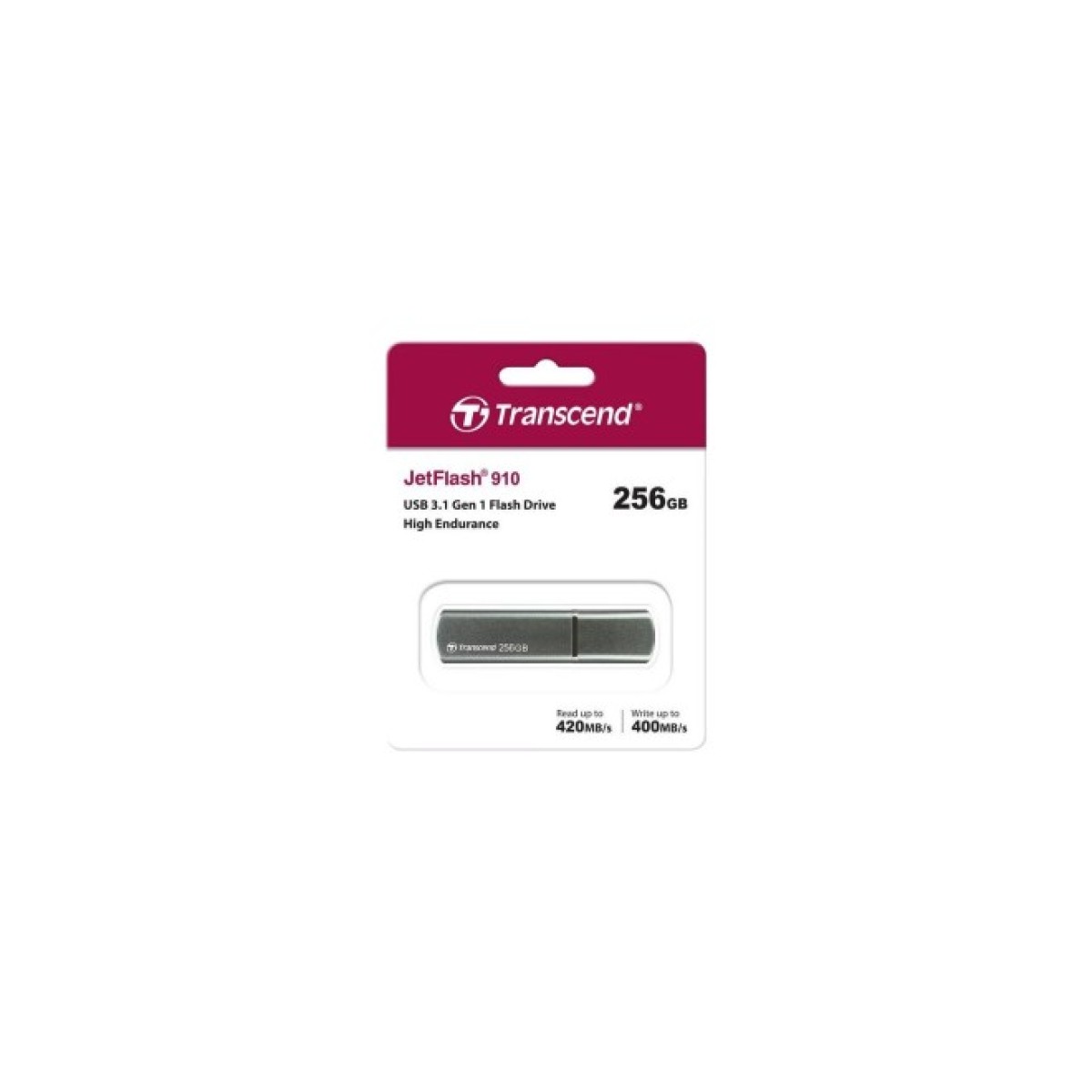 USB флеш накопичувач Transcend 256GB JetFlash 910 USB 3.1 (TS256GJF910) 98_98.jpg - фото 2