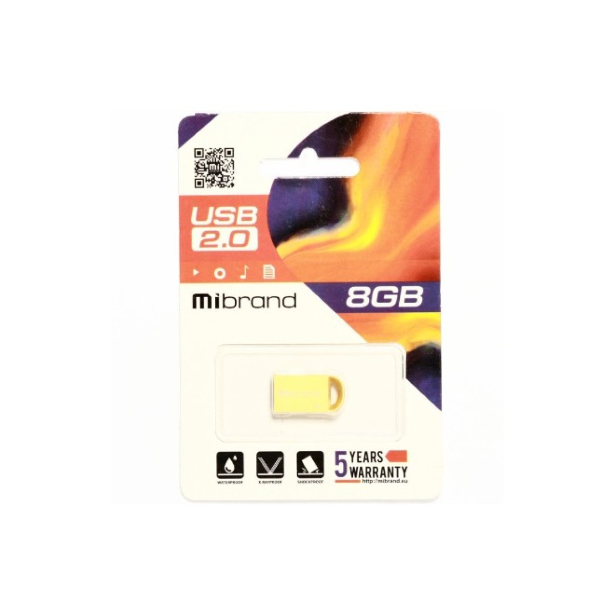 USB флеш накопитель Mibrand 8GB lynx Gold USB 2.0 (MI2.0/LY8M2G) 98_98.jpg - фото 2