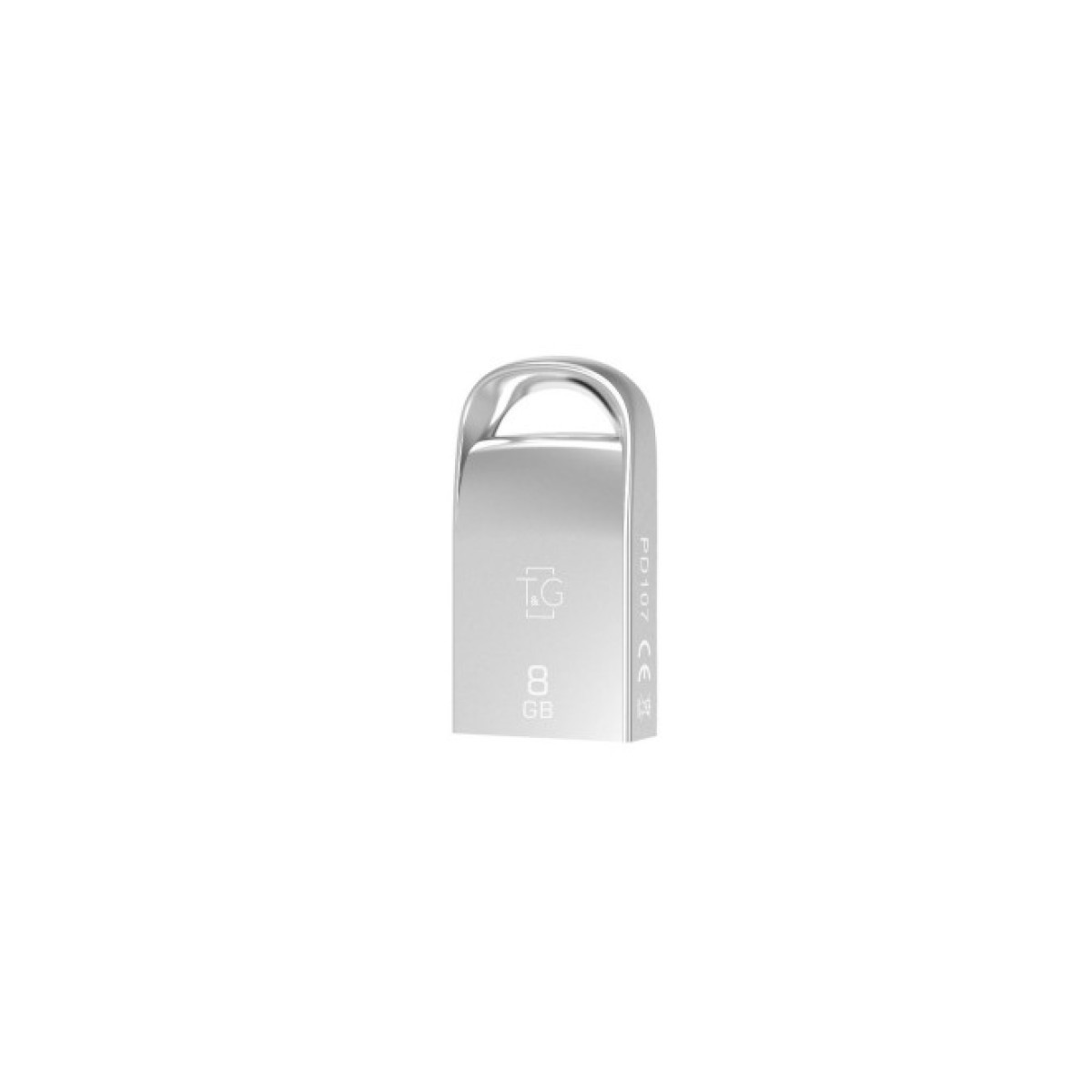 USB флеш накопитель T&G 8GB 107 Metal Series Silver USB 2.0 (TG107-8G) 98_98.jpg - фото 1