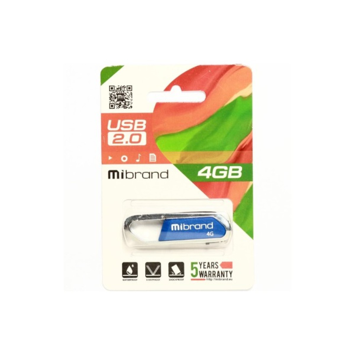 USB флеш накопитель Mibrand 4GB Aligator Blue USB 2.0 (MI2.0/AL4U7U) 98_98.jpg - фото 2