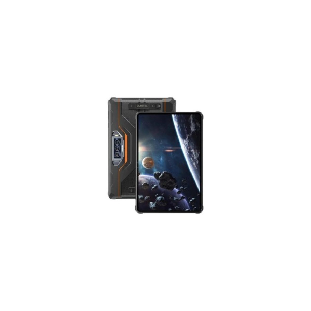 Планшет OUKITEL RT8 6/256GB Dual Sim Black-Orange with hand (6931940756396) 98_98.jpg - фото 1