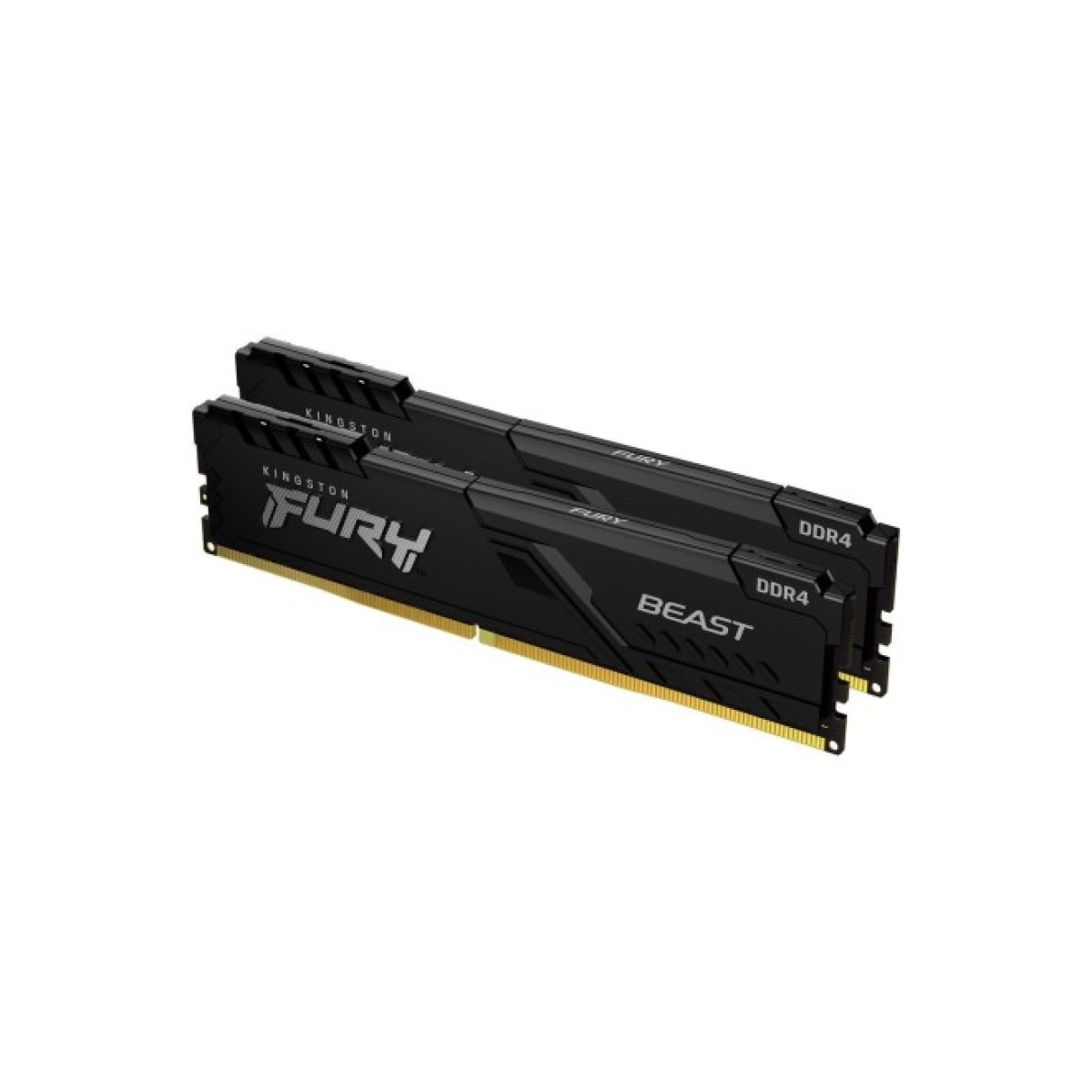 Модуль памяти для компьютера DDR4 16GB (2x8GB) 3733 MHz Fury Beast Black Kingston Fury (ex.HyperX) (KF437C19BBK2/16) 98_98.jpg - фото 1