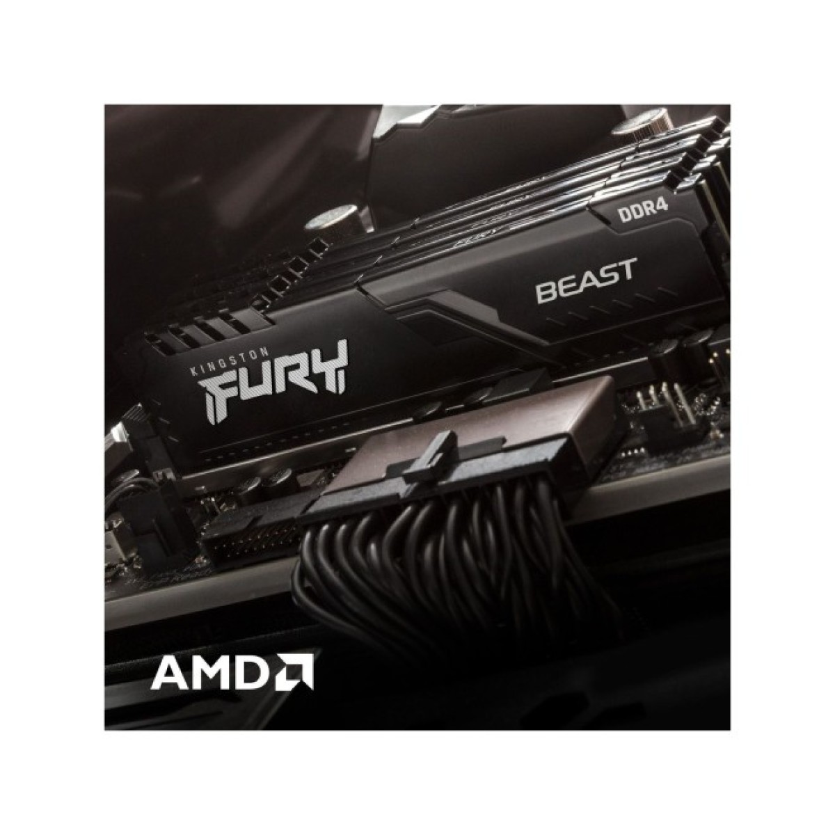 Модуль памяти для компьютера DDR4 16GB 3733 MHz Fury Beast Black Kingston Fury (ex.HyperX) (KF437C19BB1/16) 98_98.jpg - фото 11