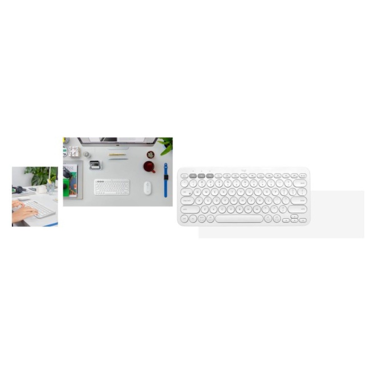 Клавіатура Logitech K380s Multi-Device Bluetooth UA White (920-011852) 98_98.jpg - фото 7