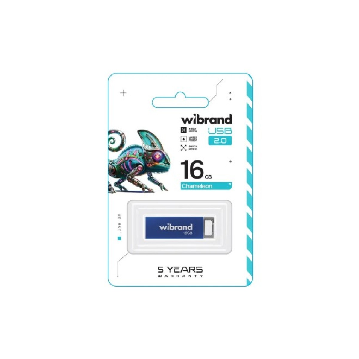 USB флеш накопитель Wibrand 16GB Chameleon Blue USB 2.0 (WI2.0/CH16U6U) 98_98.jpg - фото 2