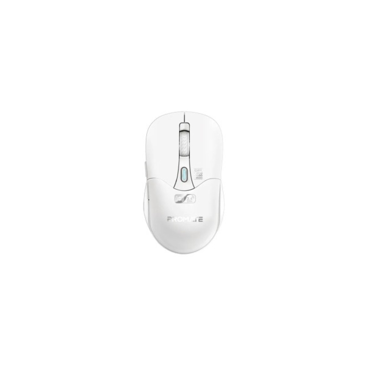 Мишка Promate Samo Wireless/Bluetooth White (samo.white) 98_98.jpg - фото 1