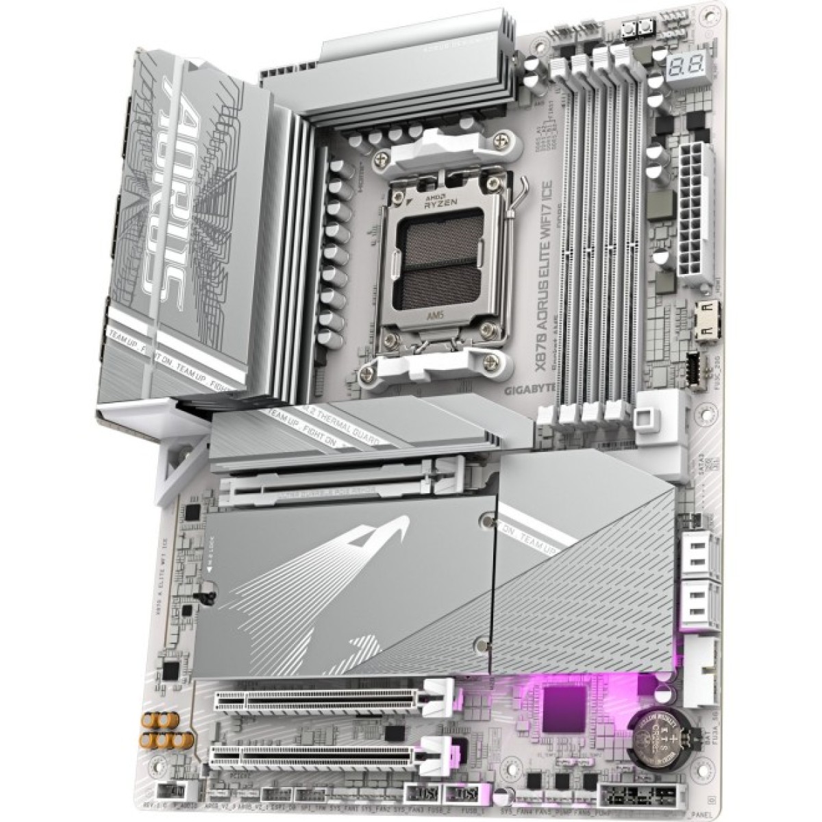 Материнська плата GIGABYTE X870 AORUS ELITE WIFI7 ICE (X870 A ELITE WF7 ICE) 98_98.jpg - фото 2