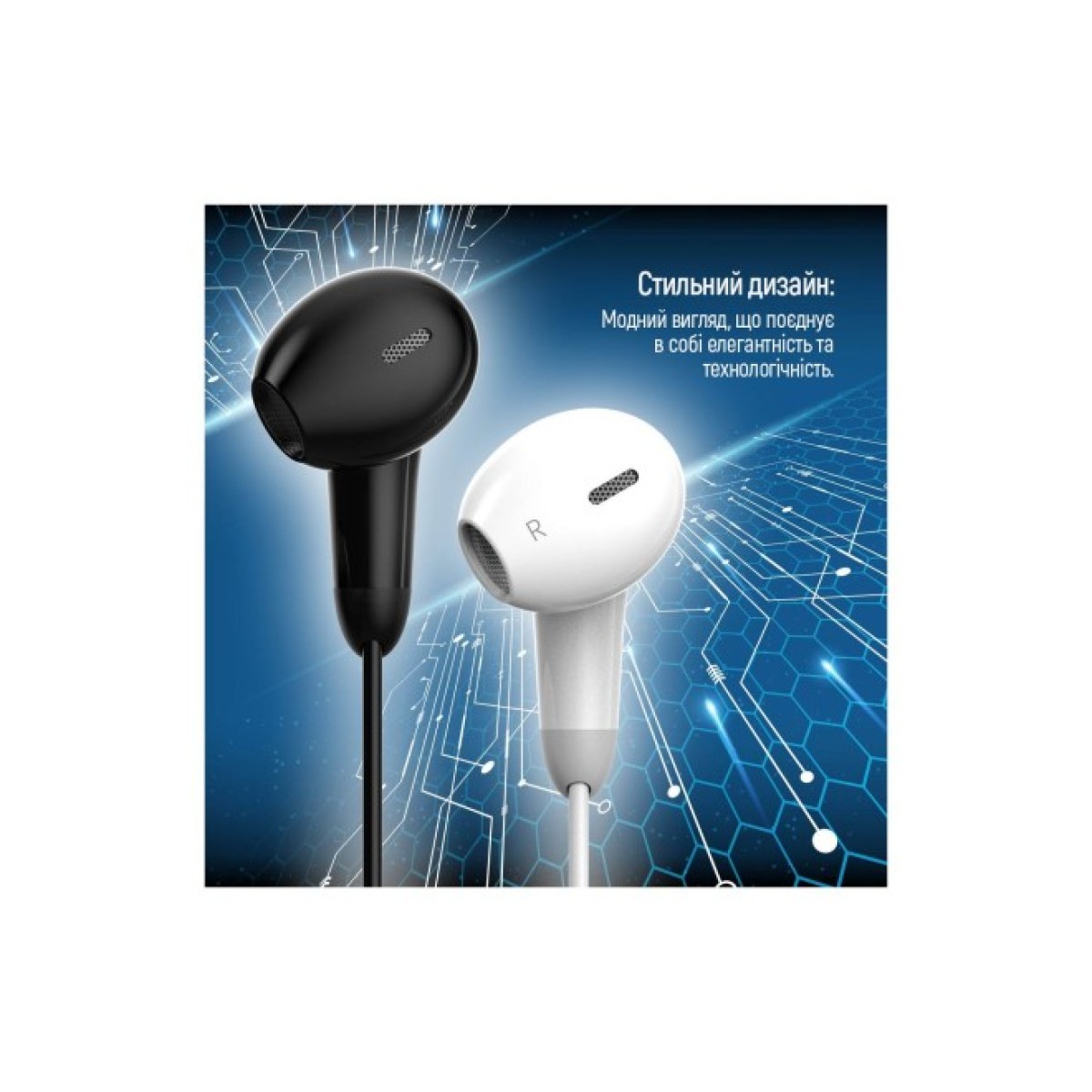 Наушники ColorWay 3.5 mm Wired Earphone Sound Wave Black (CW-WD04BK) 98_98.jpg - фото 3