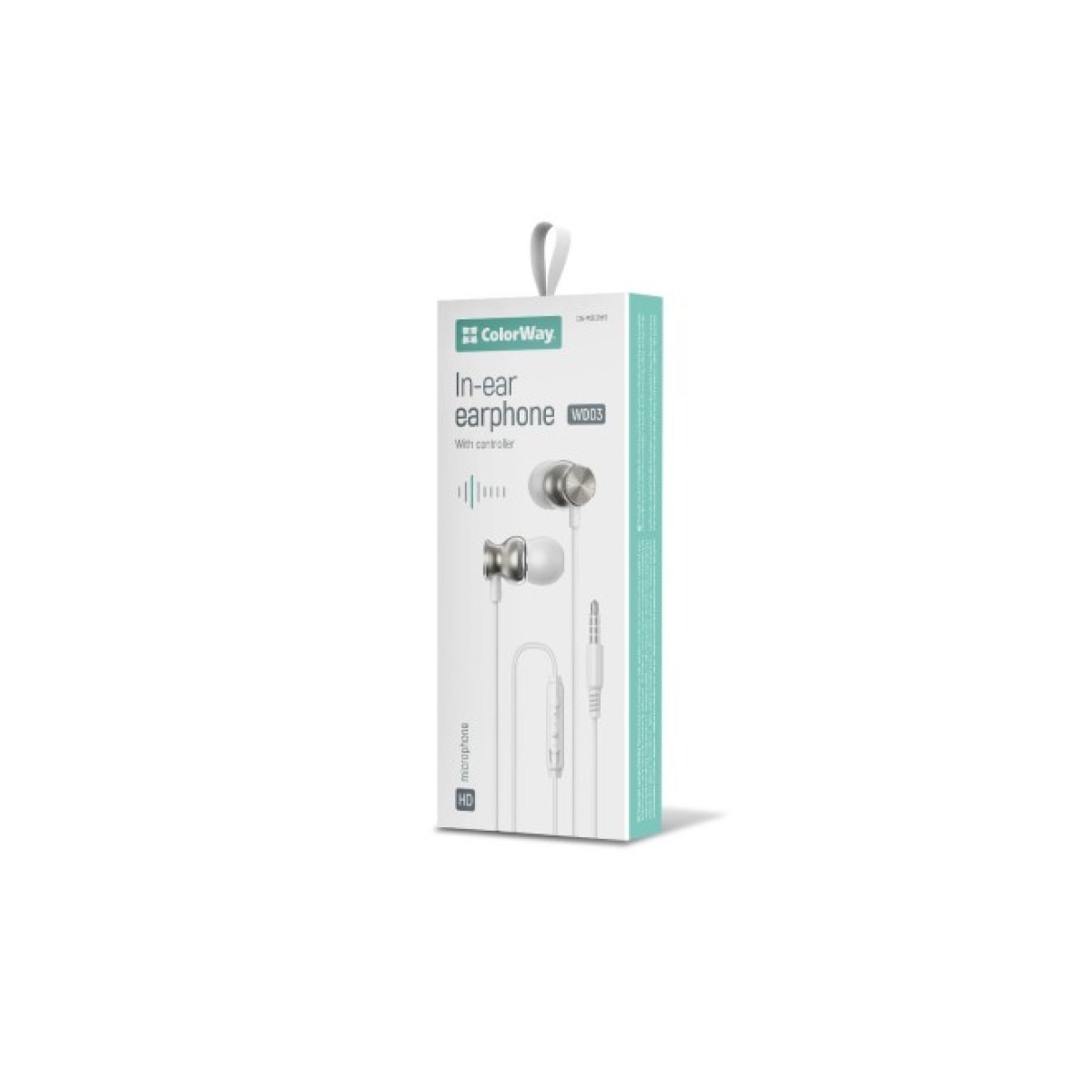 Наушники ColorWay 3.5 mm Wired Earphone UrbanBeat White (CW-WD03WT) 98_98.jpg - фото 4