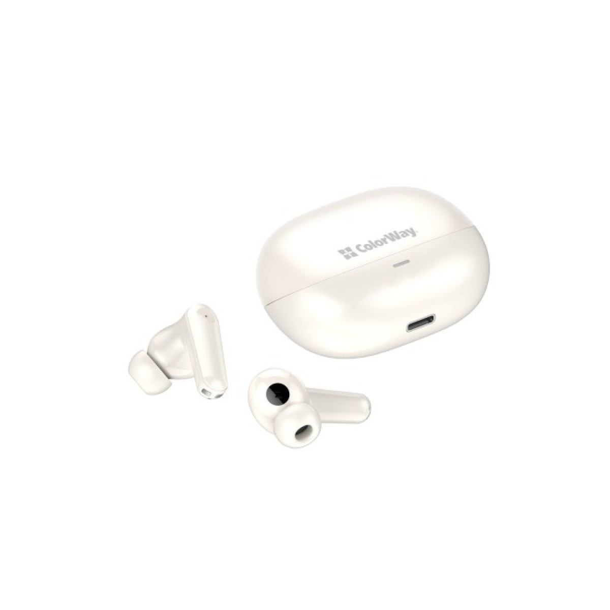 Наушники ColorWay Slim TWS-1 Earbuds Long Life Beige (CW-TWS1BE) 98_98.jpg - фото 3