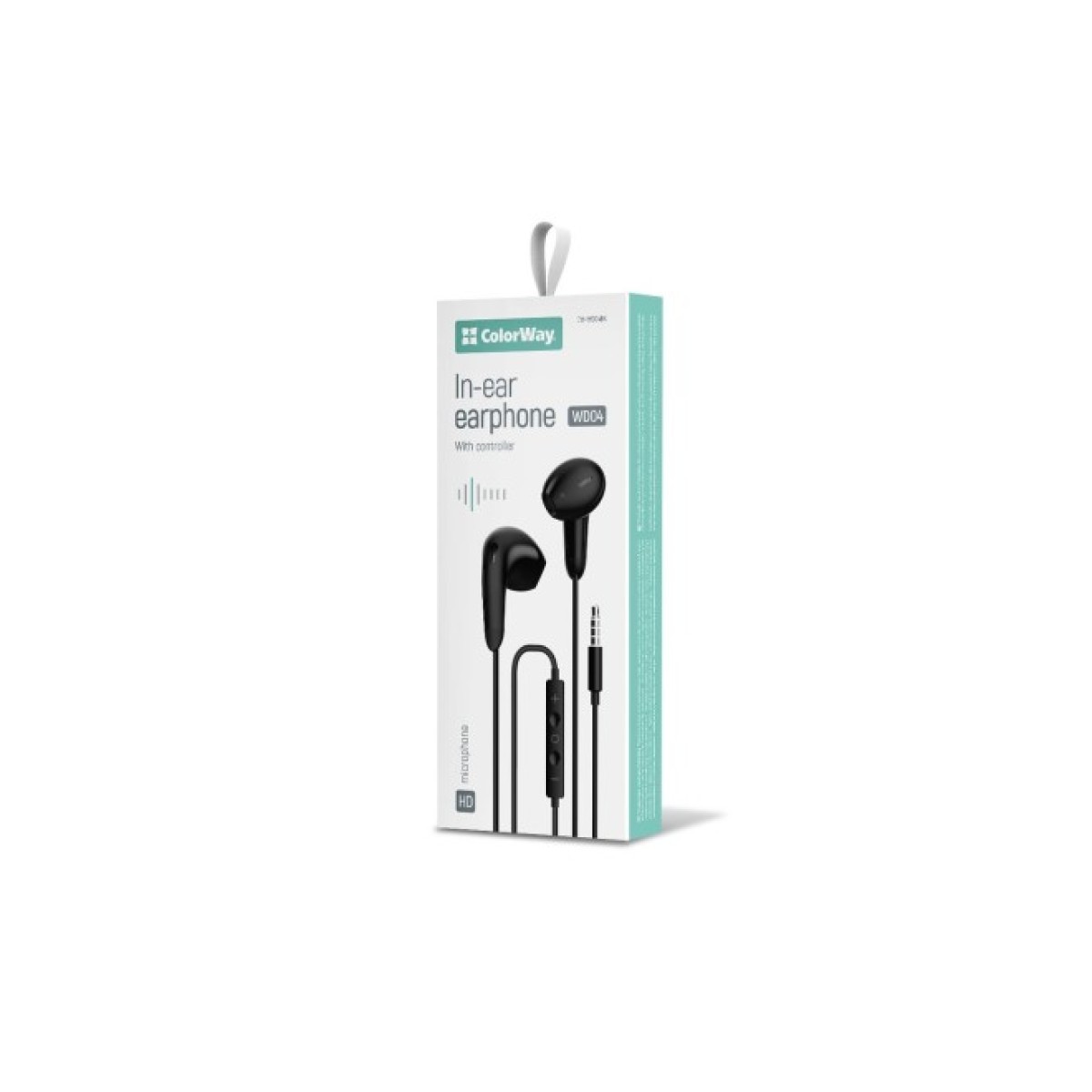 Наушники ColorWay 3.5 mm Wired Earphone Sound Wave Black (CW-WD04BK) 98_98.jpg - фото 5