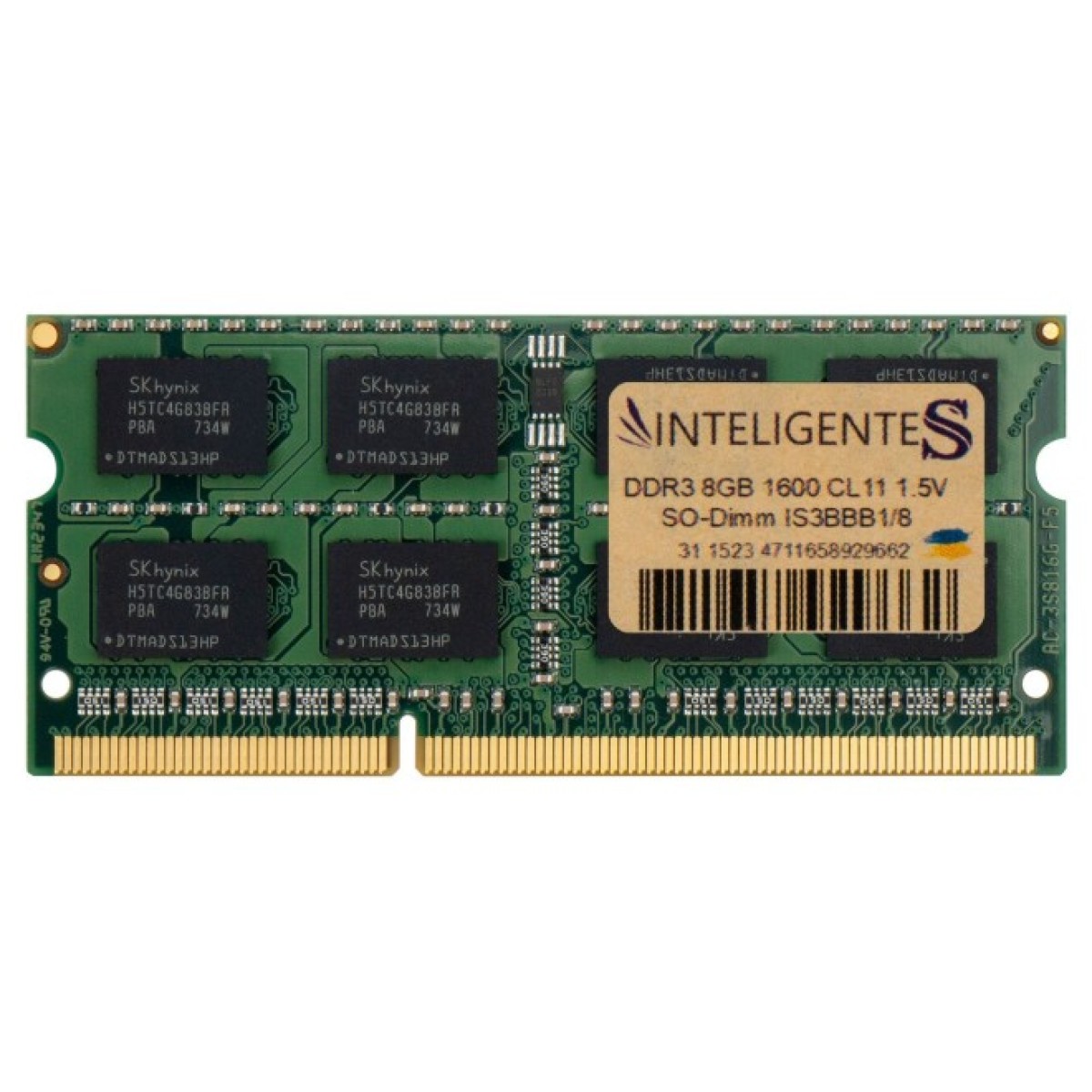 Модуль памяти для ноутбука SoDIMM DDR3 8GB 1600 MHz INTELIGENTES (IS3BBB1/8) 98_98.jpg - фото 1