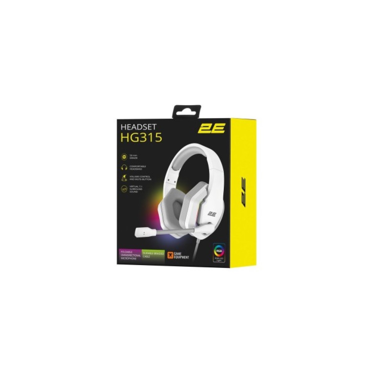 Наушники 2E Gaming HG315 RGB USB 7.1 White (2E-HG315WT-7.1) 98_98.jpg - фото 5