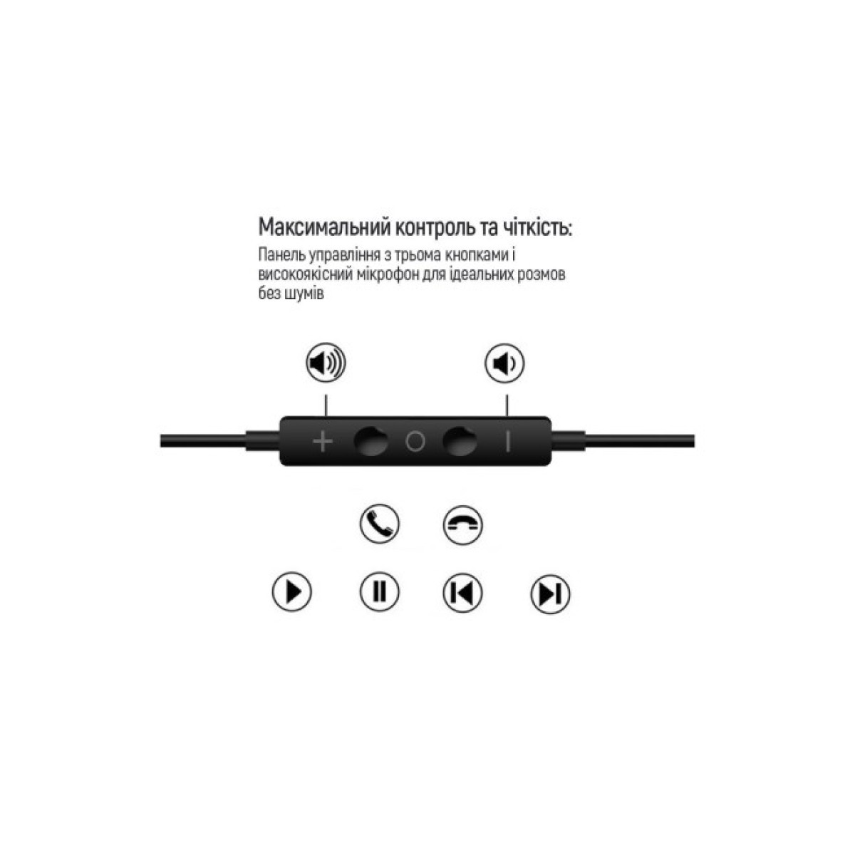 Наушники ColorWay 3.5 mm Wired Earphone Sound Wave Black (CW-WD04BK) 98_98.jpg - фото 10