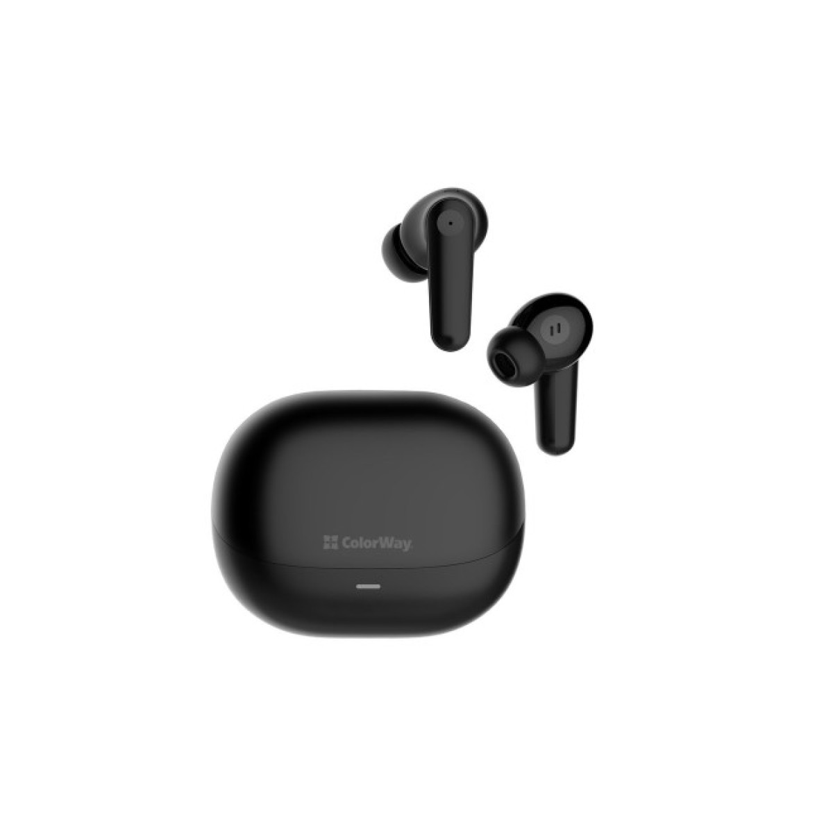 Наушники ColorWay Slim TWS-1 Earbuds Long Life Black (CW-TWS1BK1) 98_98.jpg - фото 1