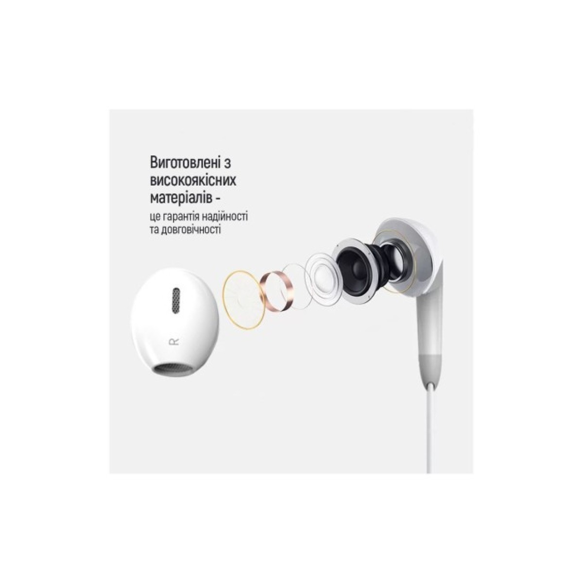 Навушники ColorWay 3.5 mm Wired Earphone Sound Wave White (CW-WD04WT) 98_98.jpg - фото 9