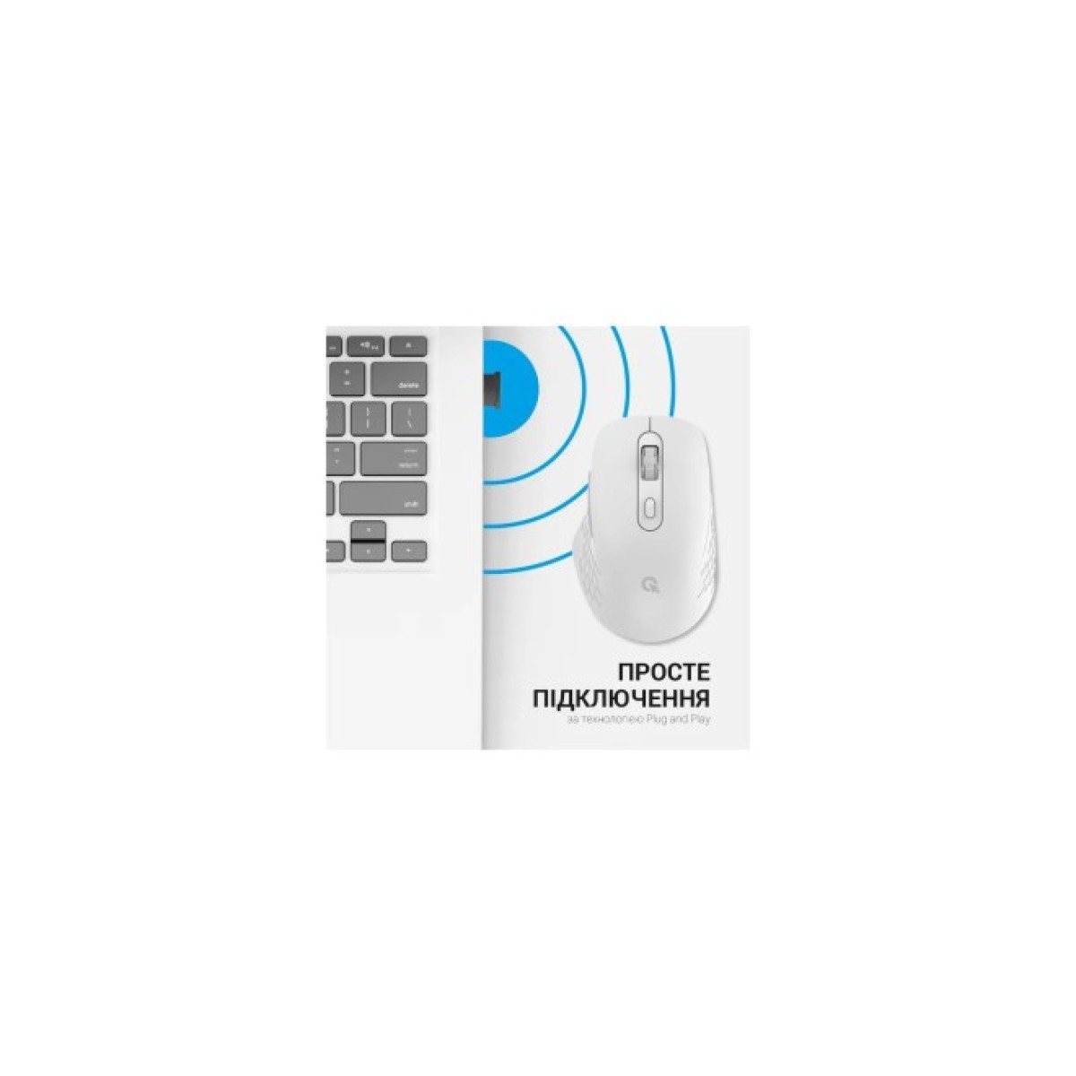 Мышка OfficePro M230W Silent Click Wireless/Bluetooth White (M230W) 98_98.jpg - фото 11