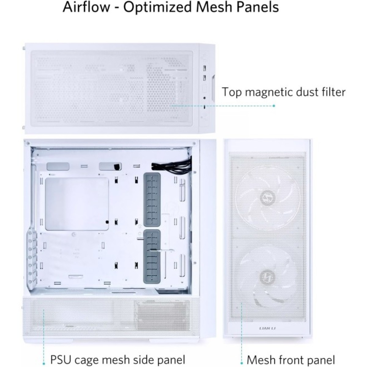 Корпус Lian Li LANCOOL 206 with ARGB fans White (G99.LAN206RW.00) 98_98.jpg - фото 4