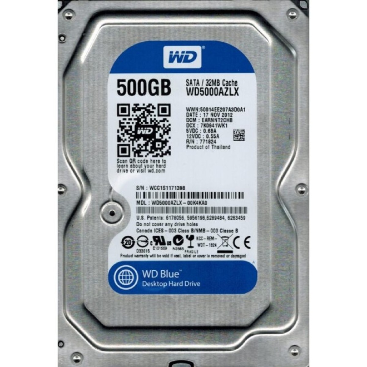 Жорсткий диск 3.5"  500Gb WD (WD5000AZLX) 98_98.jpg