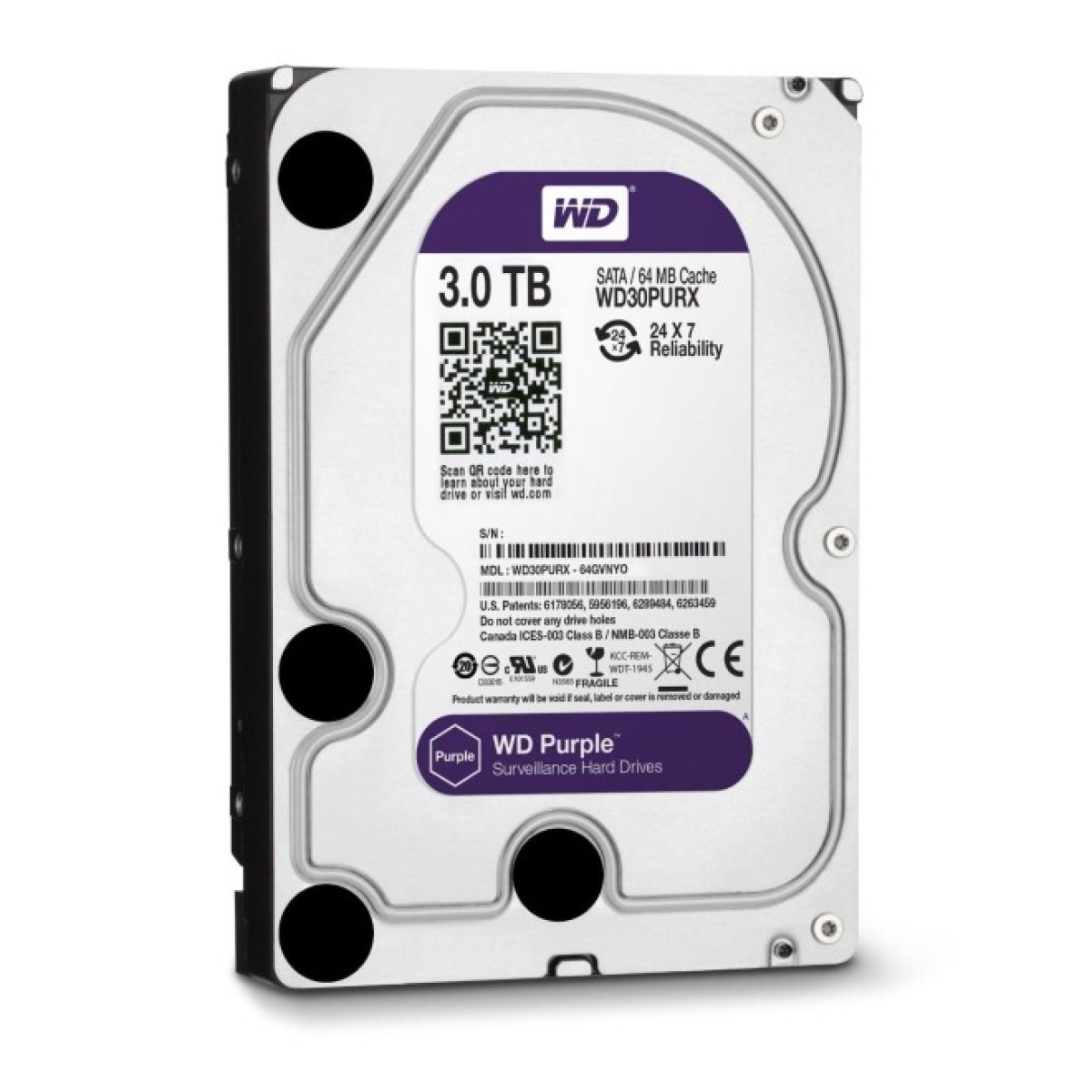 Жесткий диск 3.5" 3TB WD (WD30PURX) 98_98.jpg - фото 1