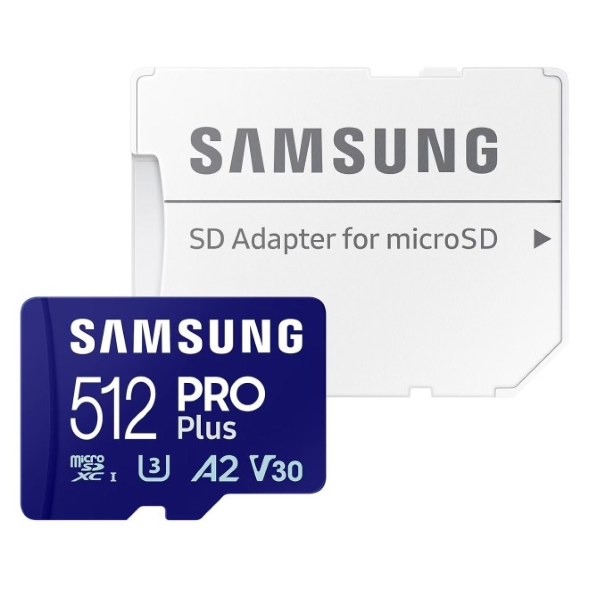 Карта памяти Samsung 512 GB microSDXC Pro Plus UHS-I U3 V30 A2 Class 10 + SD-adap (MB-MD512SA/EU MB-MС512SA/EU) 98_98.jpg - фото 1