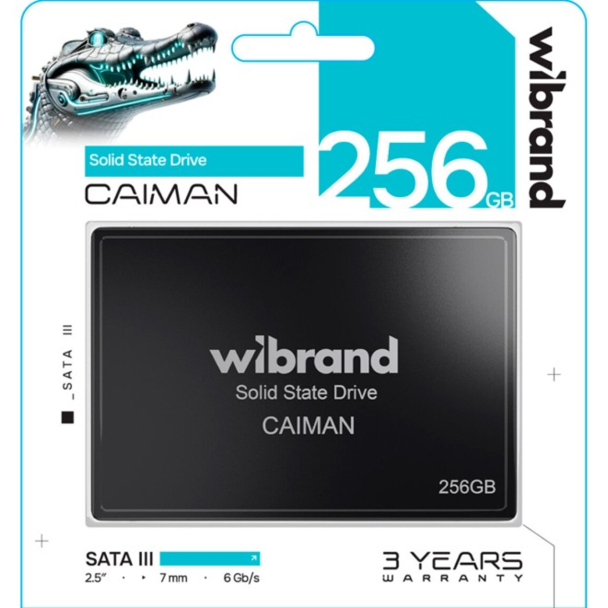 Накопичувач SSD 2.5" 256GB Caiman Wibrand (WI2.5SSD/CA256GBST) 98_98.jpg - фото 2