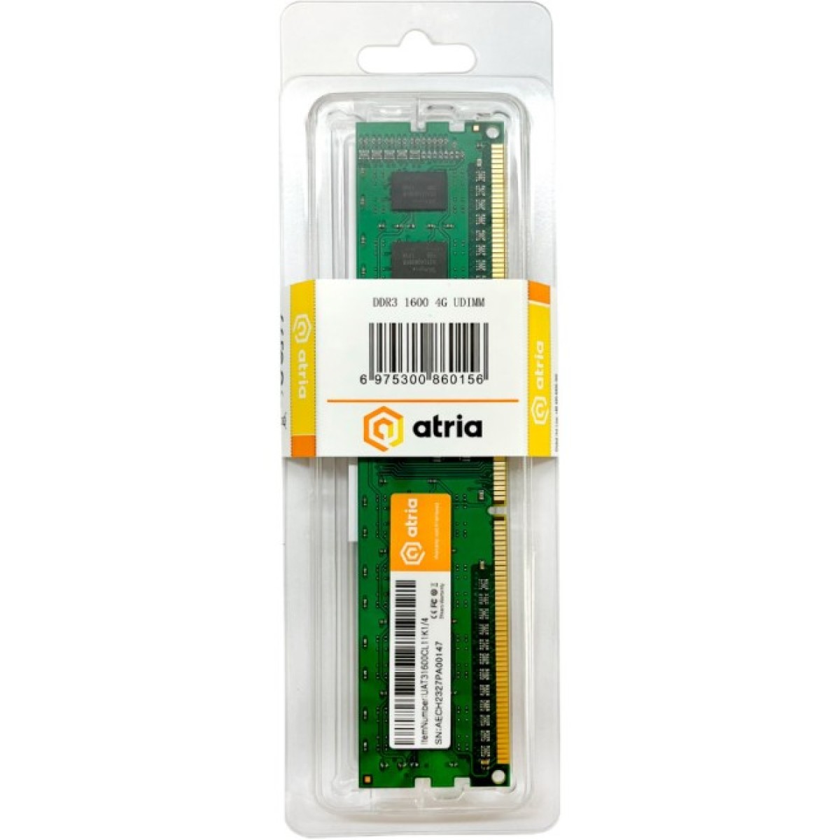 Модуль памяти для компьютера DDR3 4GB 1600 MHz ATRIA (UAT31600CL11K1/4) 98_98.jpg - фото 3
