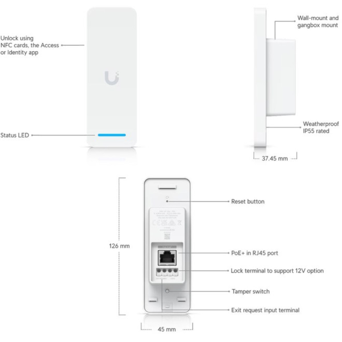 Считыватель Ubiquiti UniFi Access Ultra (UA-ULTRA) 98_98.jpg - фото 8