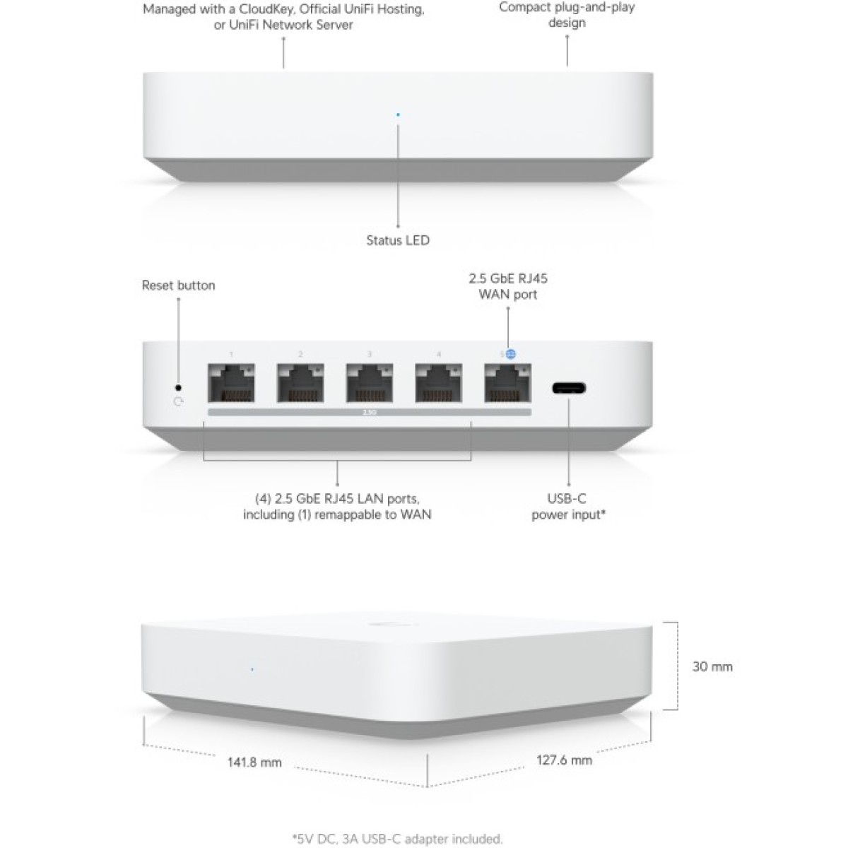 Шлюз Ubiquiti UniFi Gateway Max (UXG-MAX) 98_98.jpg - фото 7