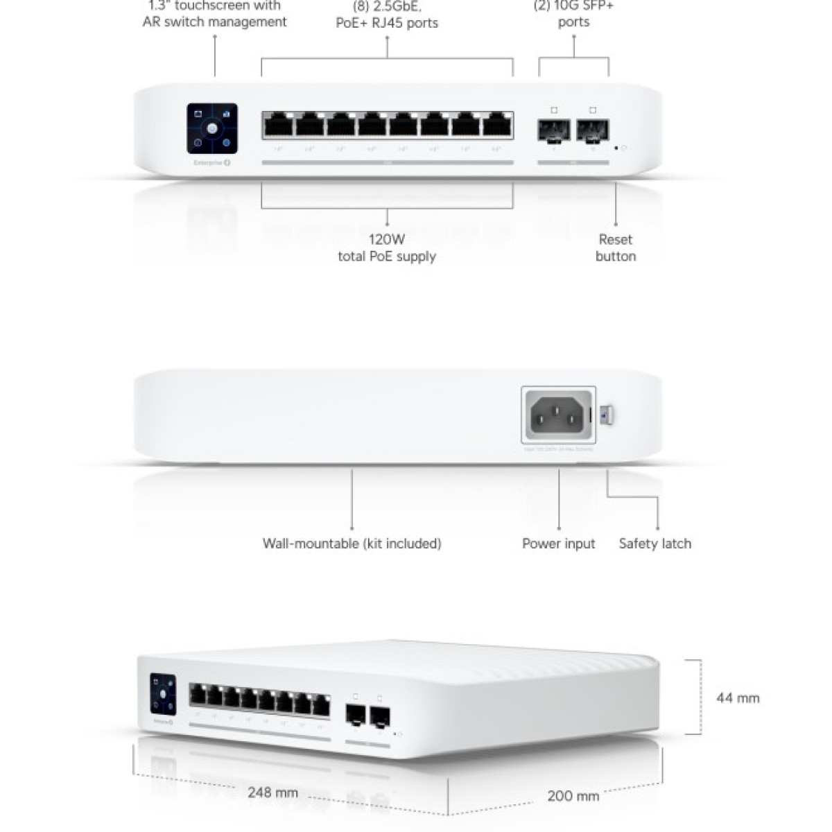 Коммутатор Ubiquiti UniFi Switch Pro 8 PoE (USW-PRO-8-POE) 98_98.jpg - фото 8