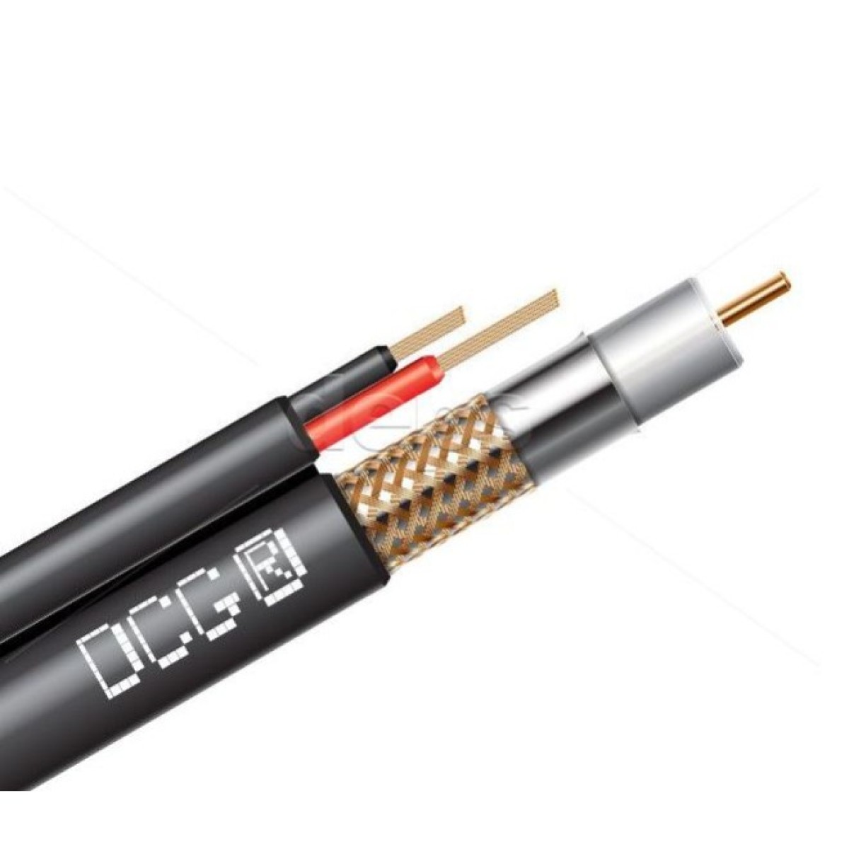 Коаксиальный кабель DCG RG-59cu black-2x0.50 - фото 1