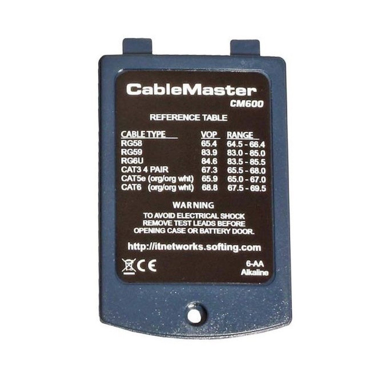 Тестер кручений пари і коаксіального кабелю Softing CableMaster 600 (CM600) (з визначенням довжини, метод TDR) 98_98.jpg - фото 9
