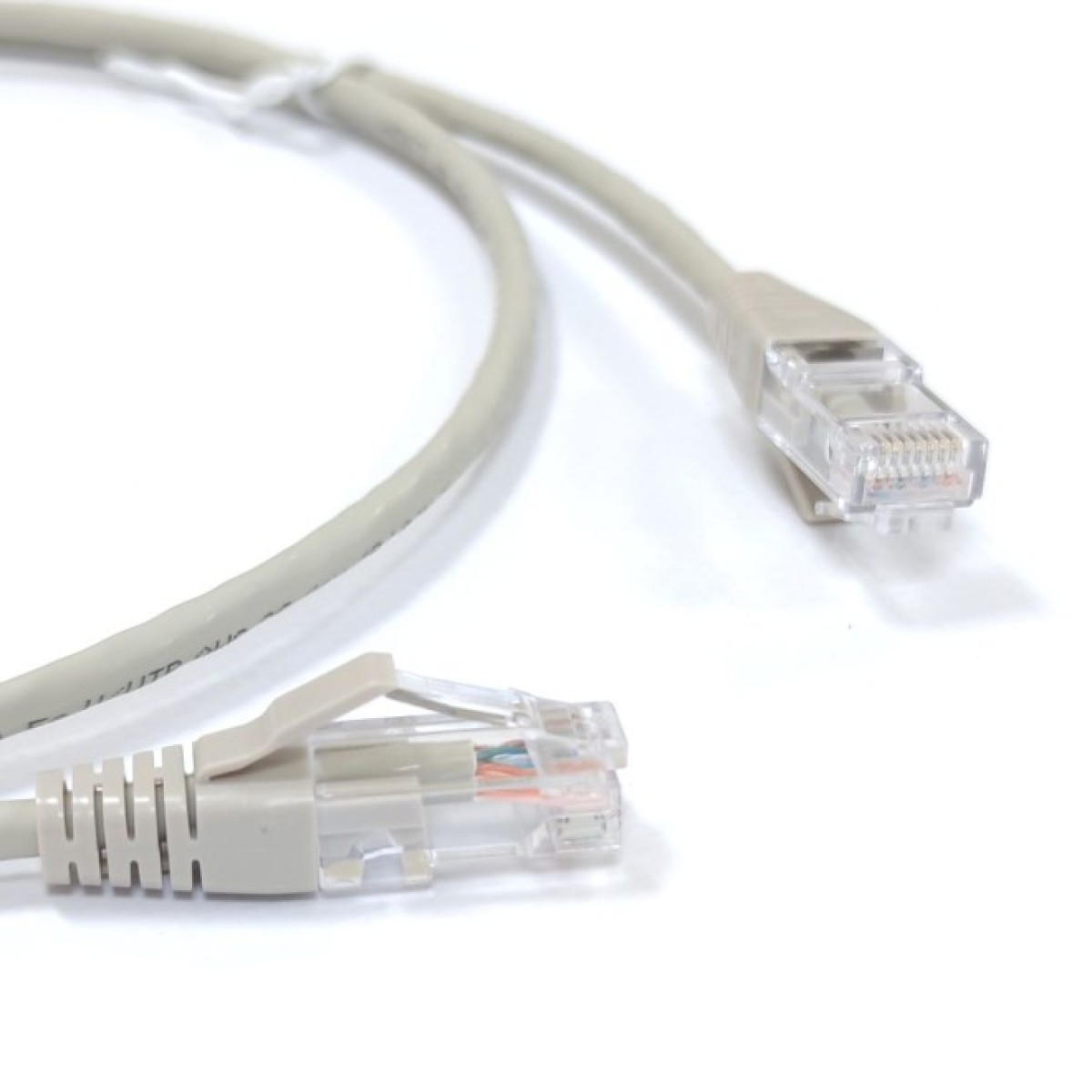Патч-корд кат. 5е, 26AWG, RJ45-RJ45, серый, 3м, U/UTP, LSZH, Corning 98_98.jpg - фото 2