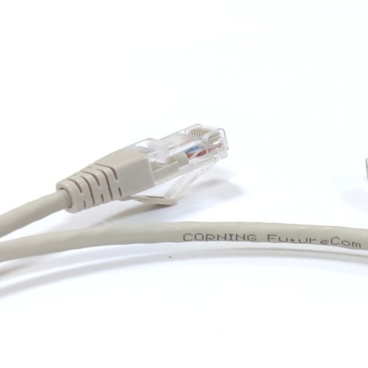 Патч-корд кат. 5е, 26AWG, RJ45-RJ45, серый, 3м, U/UTP, LSZH, Corning 98_98.jpg - фото 3