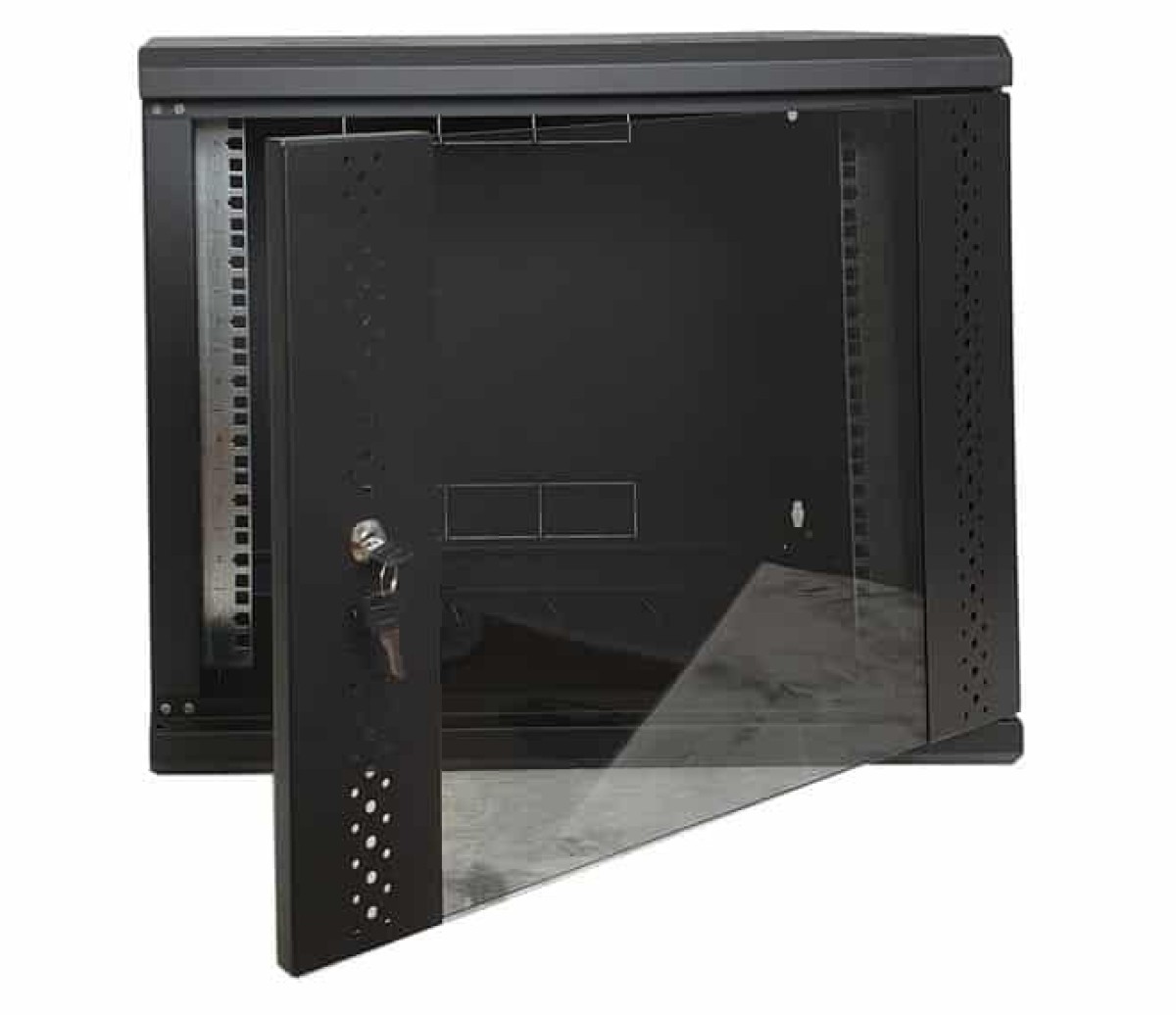 Шкаф 9U, EServer 600х350х503 (Ш*Г*В), стекло, черный 98_85.jpg - фото 2