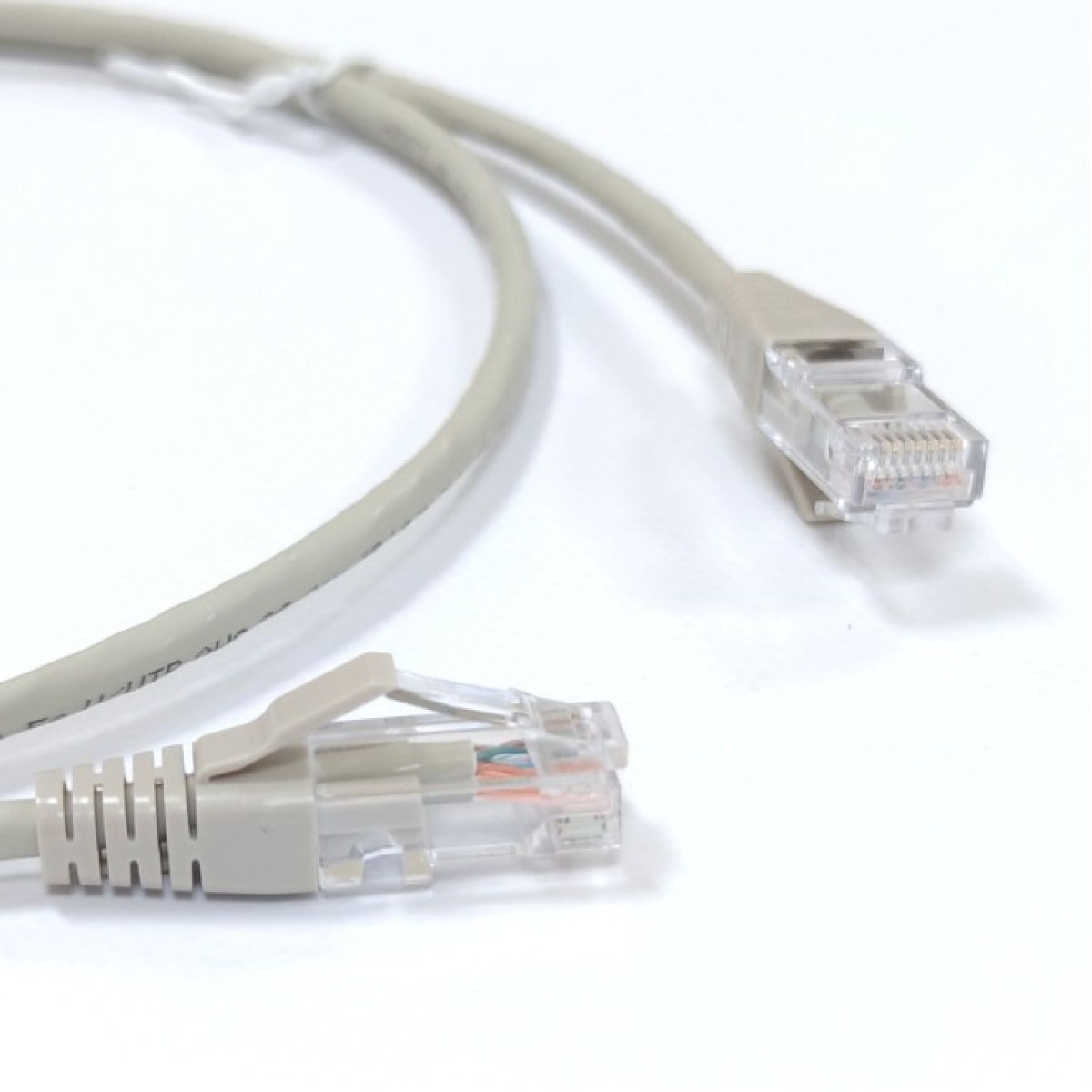 Патч-корд кат. 5е, 26AWG, RJ45-RJ45, серый, 1м, U/UTP, LSZH, Corning 98_98.jpg - фото 3