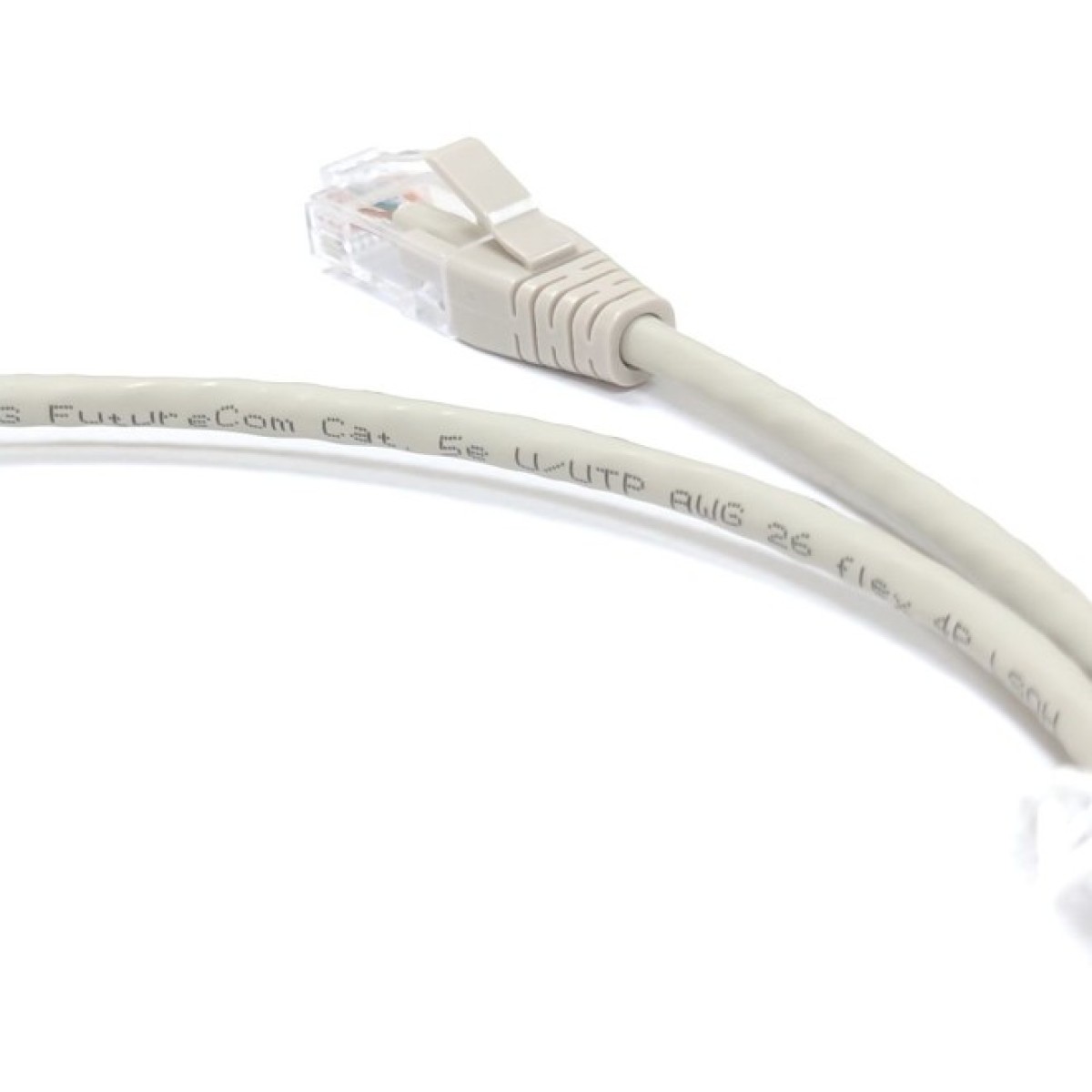 Патч-корд кат. 5е, 26AWG, RJ45-RJ45, серый, 1м, U/UTP, LSZH, Corning 98_98.jpg - фото 4