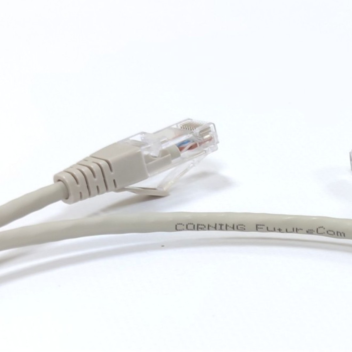 Патч-корд кат. 5е, 26AWG, RJ45-RJ45, серый, 1м, U/UTP, LSZH, Corning 98_98.jpg - фото 5