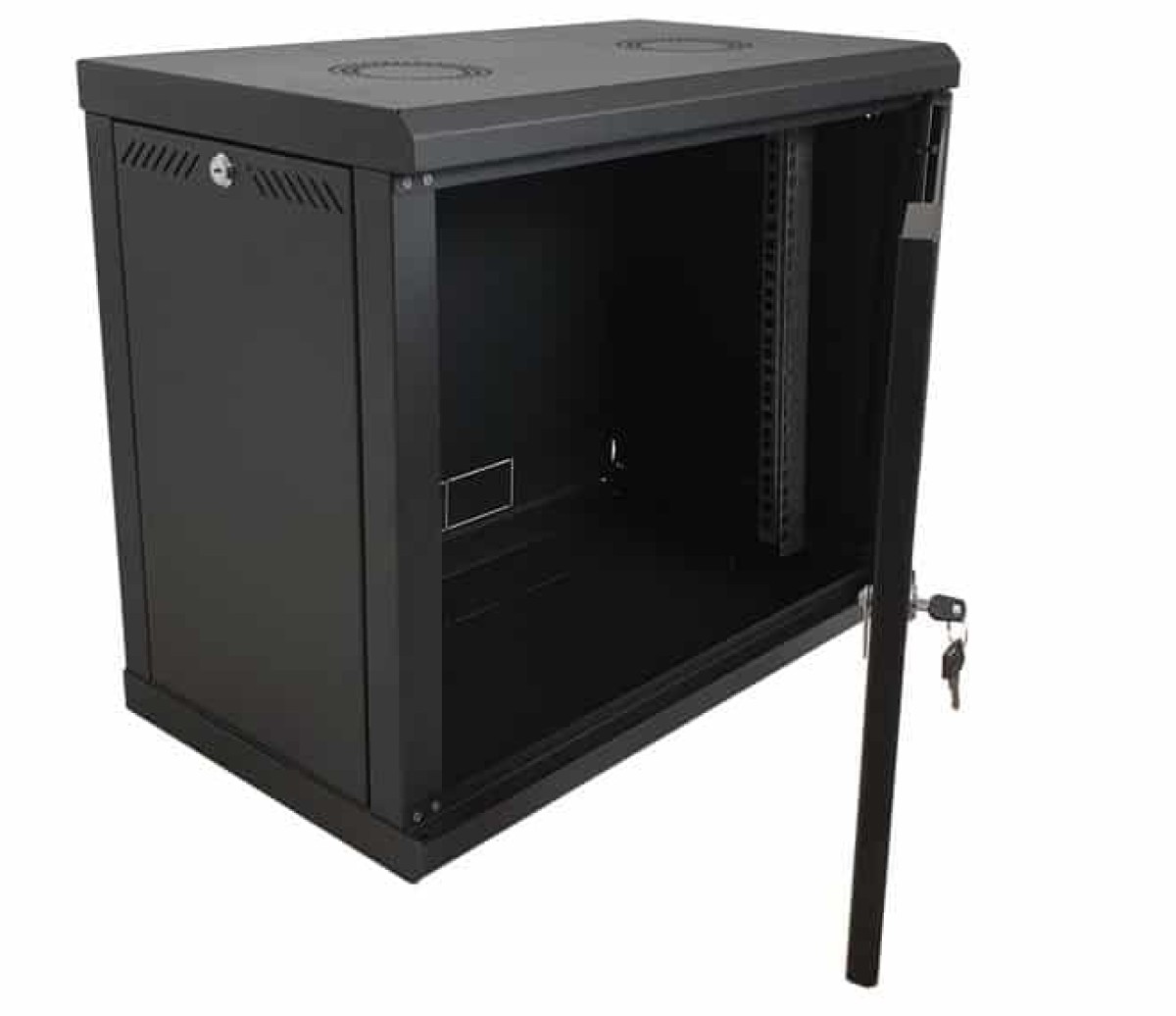Шкаф 9U, EServer 600х350х503 (Ш*Г*В), стекло, черный - фото 4