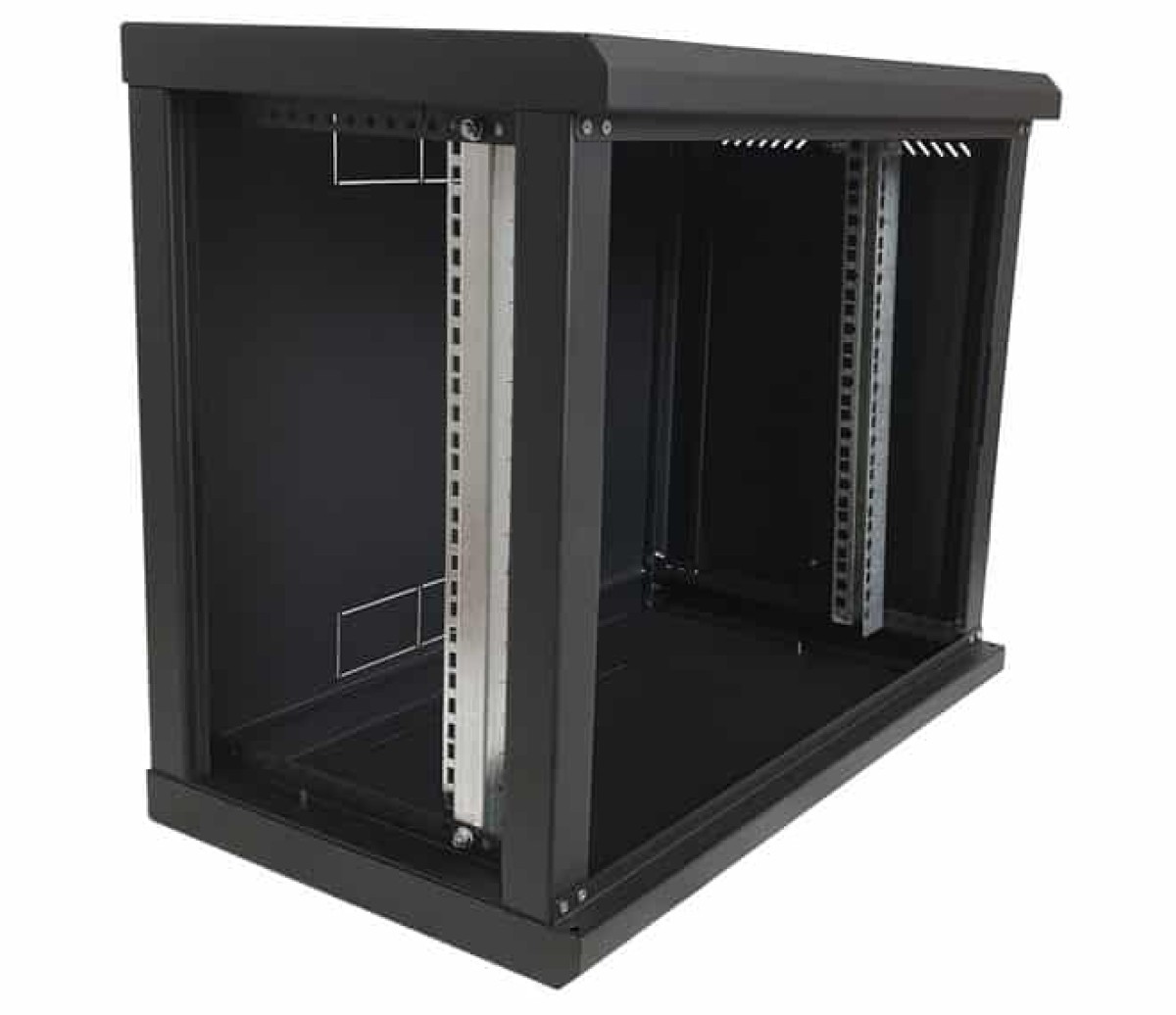 Шкаф 9U, EServer 600х350х503 (Ш*Г*В), стекло, черный - фото 7
