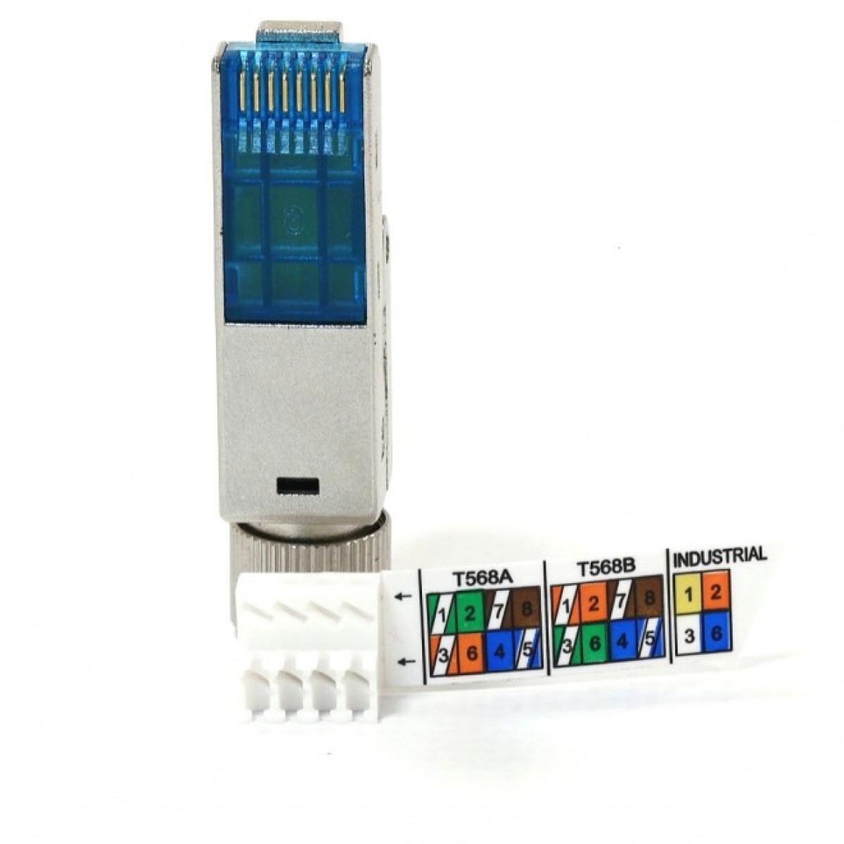 Коннектор RJ45, STP, кат. 6А, AWG 22-27, Corning (CAXASS-00100-C001) 98_98.jpg - фото 3