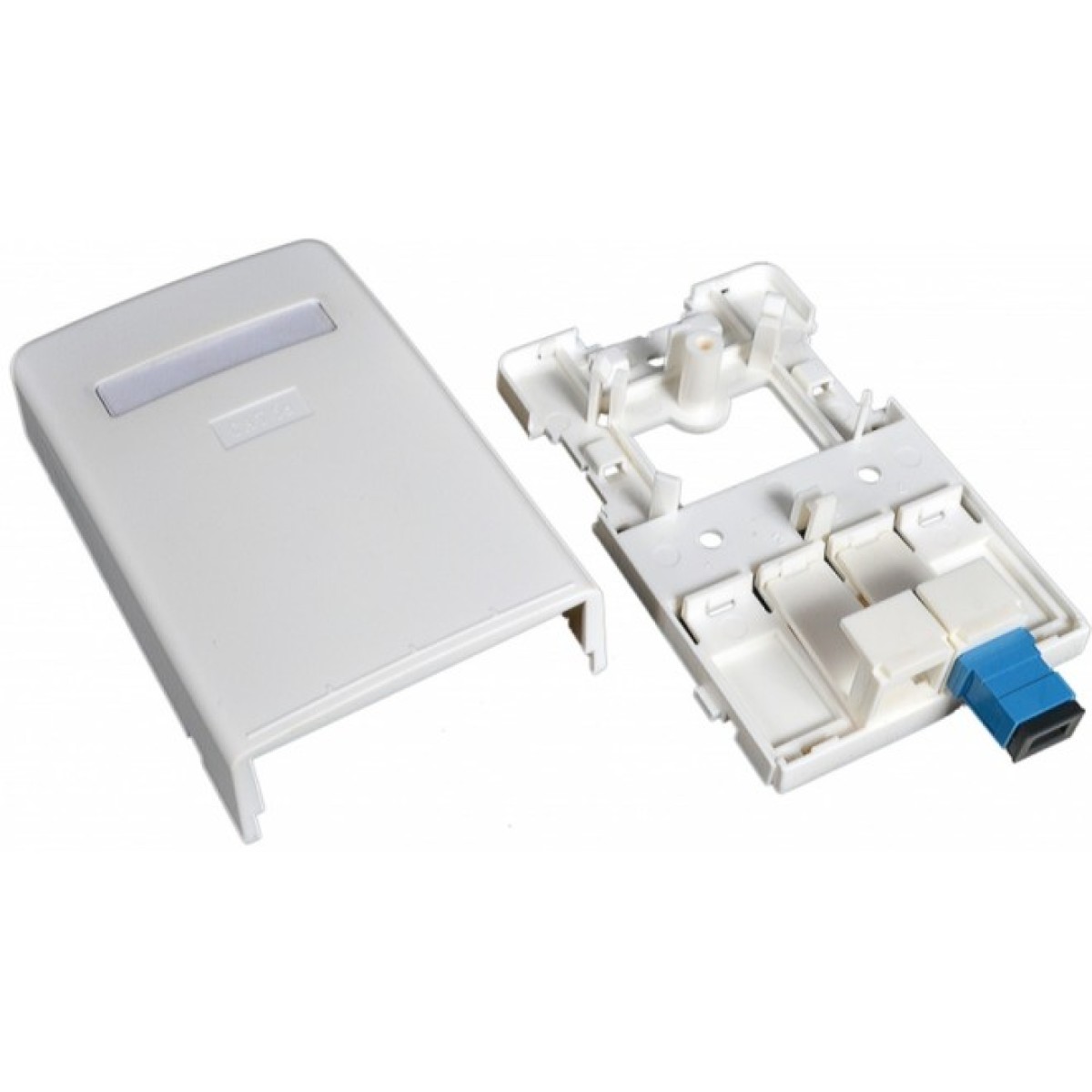 Розетка 4 порт. настенная (1хST/FC, 2xSC Simplex/LC Duplex, 1xRJ45) без ВО адаптеров Adtek (FMB04MWH) 98_98.jpg - фото 3