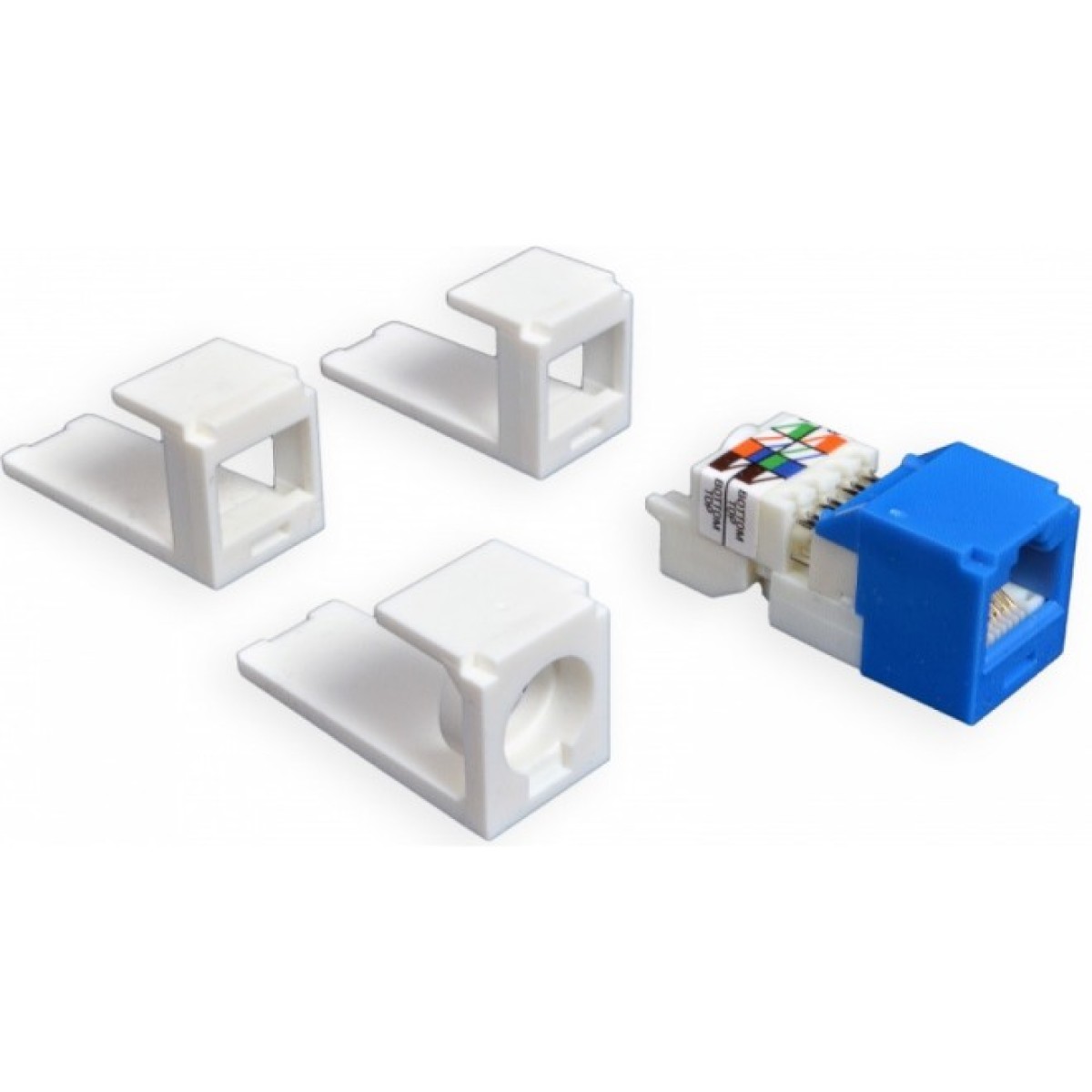 Розетка 4 порт. настенная (1хST/FC, 2xSC Simplex/LC Duplex, 1xRJ45) без ВО адаптеров Adtek (FMB04MWH) 98_98.jpg - фото 5